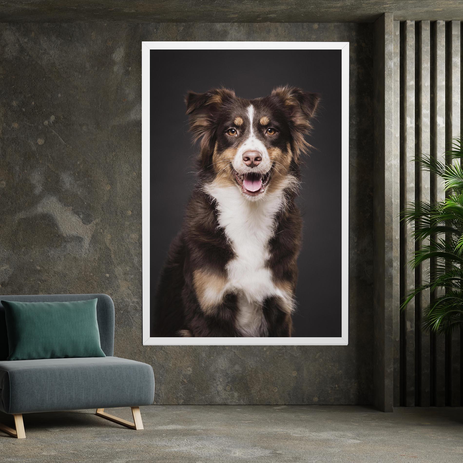 Tablou Canvas Cute Dog Sitting mockup 7