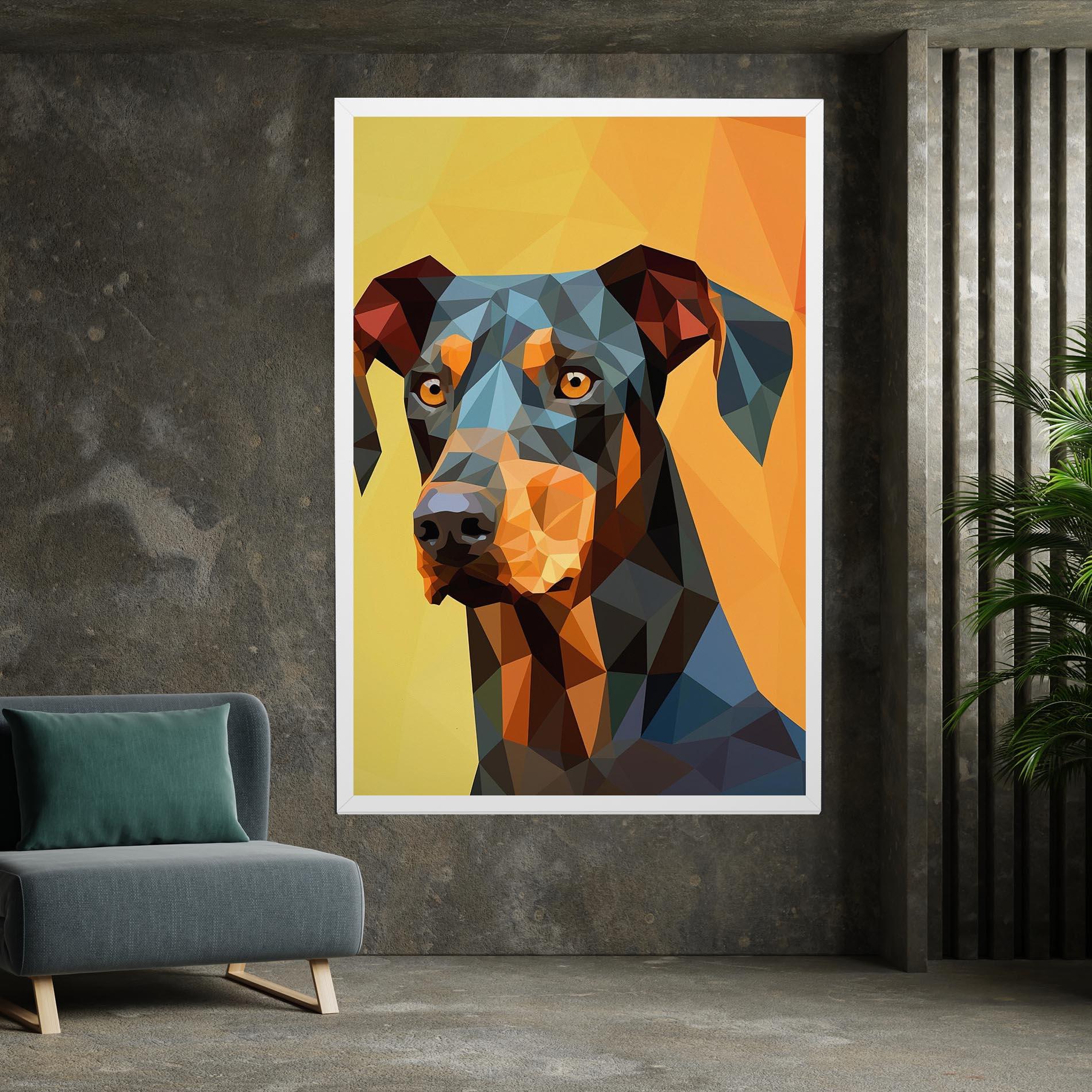 Tablou Canvas Digital Art Dog mockup 7