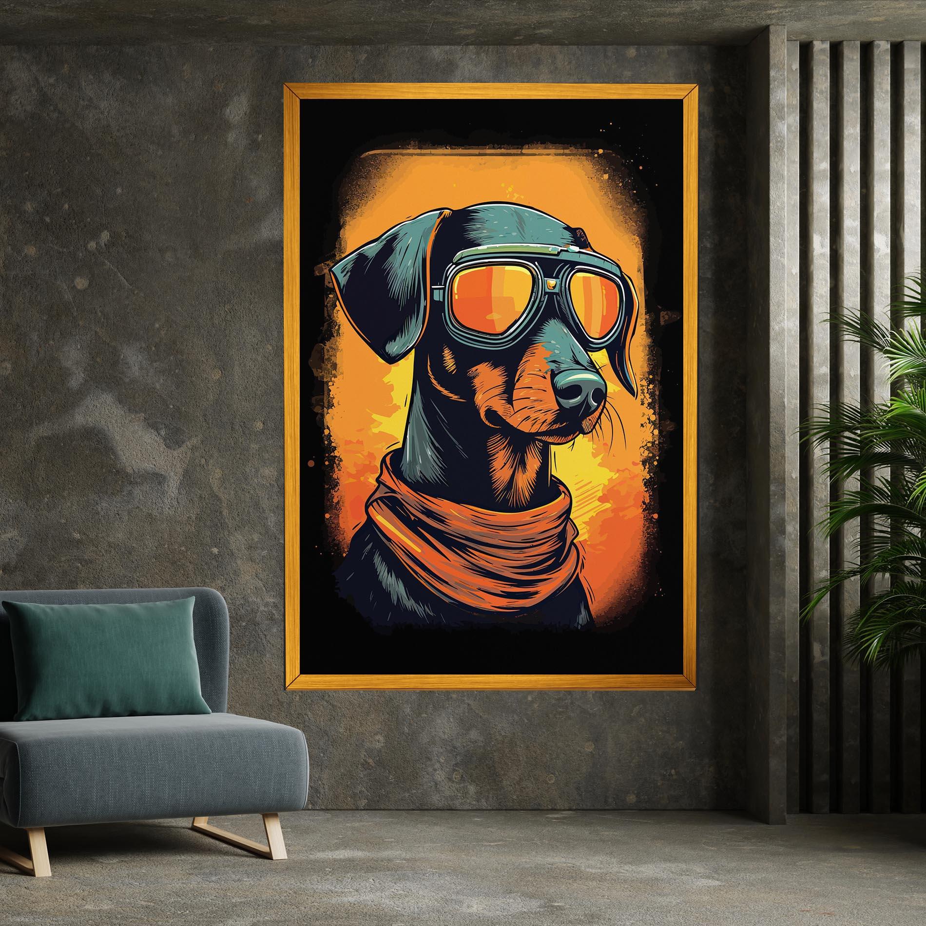 Tablou Canvas Cool Dog mockup 7