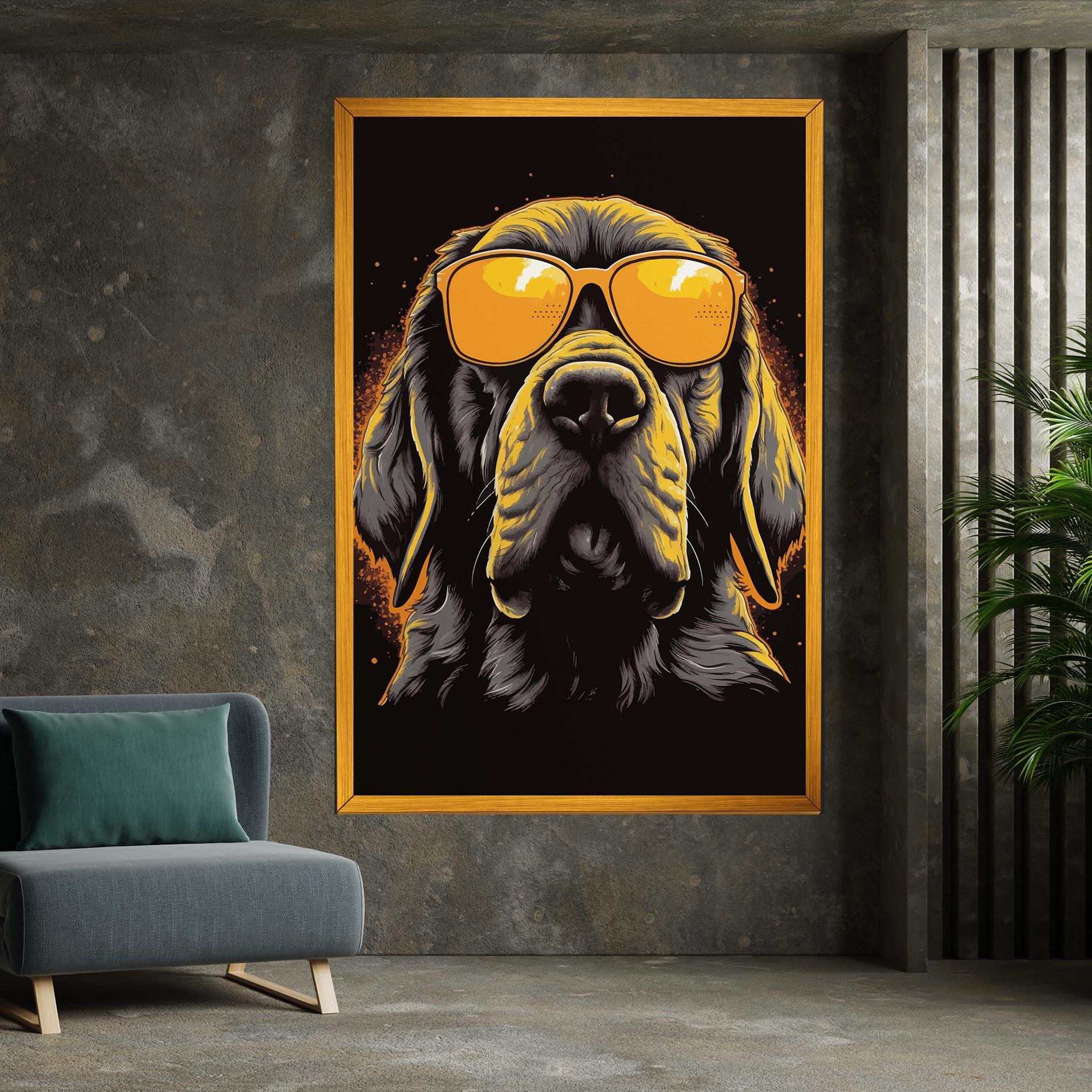 Tablou Canvas Coolest Dog mockup 7