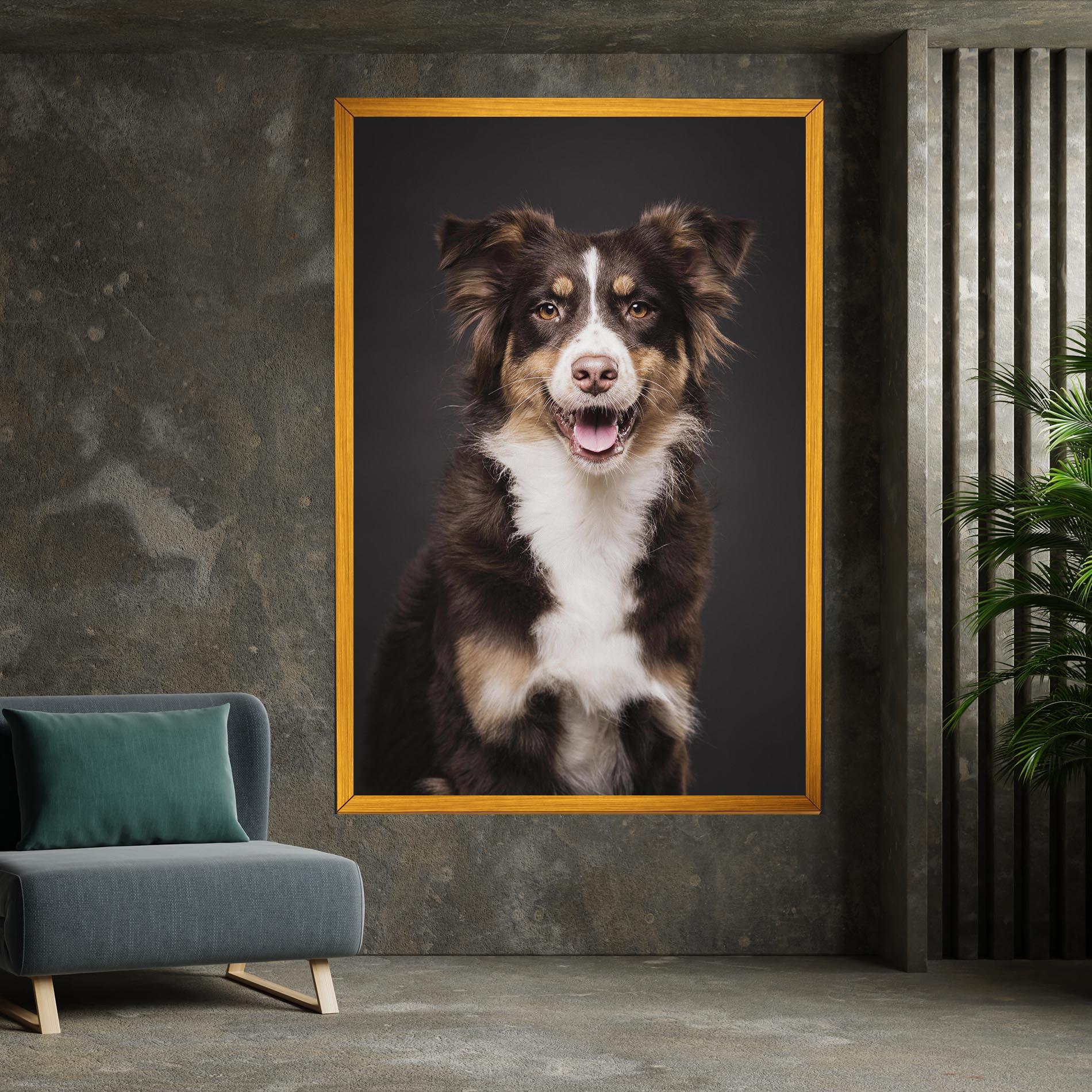 Tablou Canvas Cute Dog Sitting mockup 7