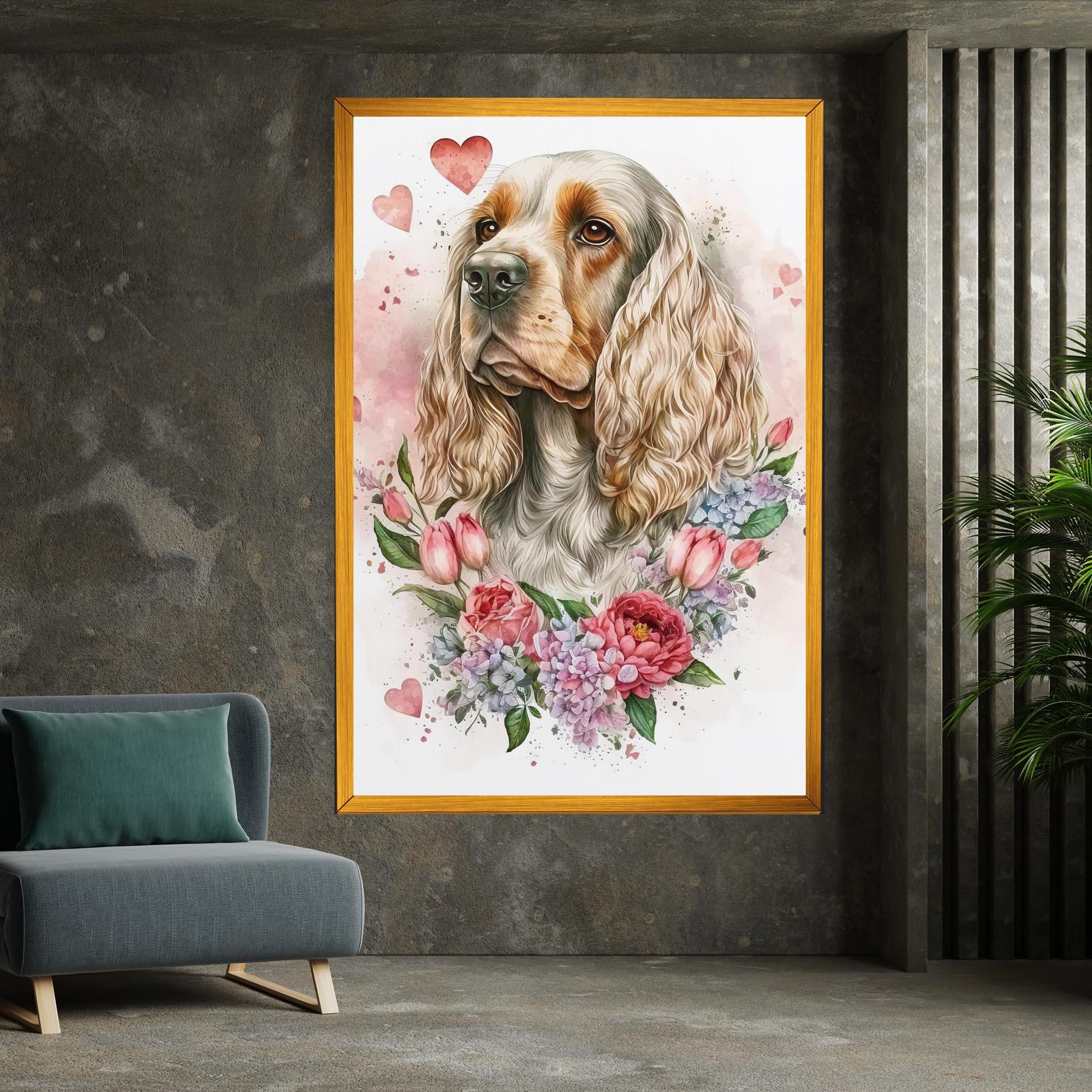 Tablou Canvas Cute Little Cocker mockup 7