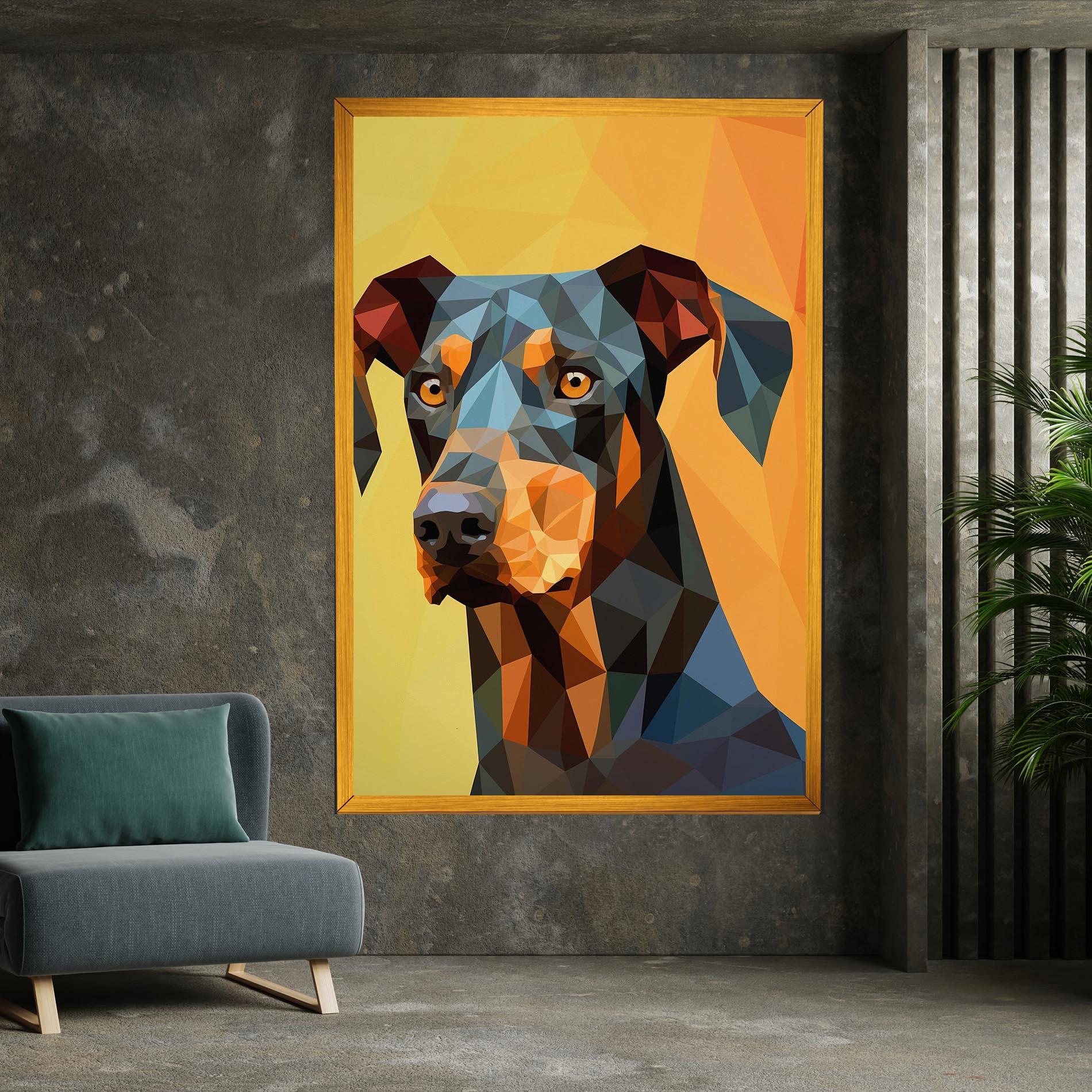 Tablou Canvas Digital Art Dog mockup 7