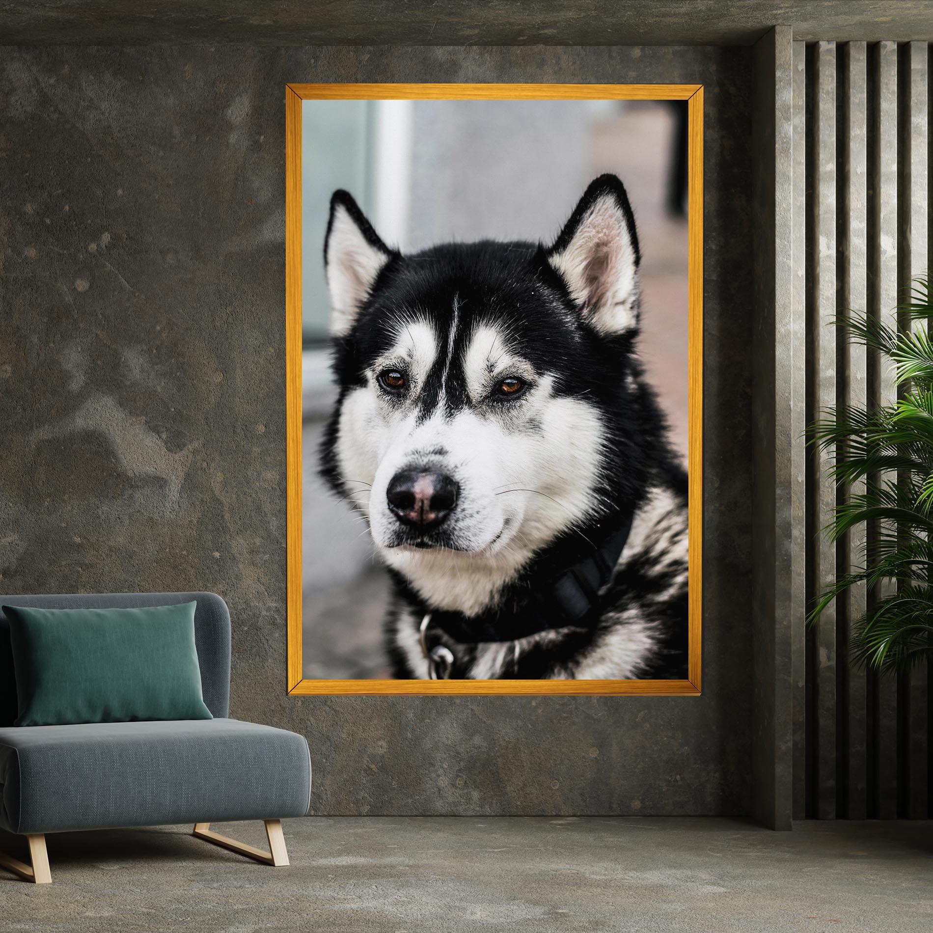 Tablou Canvas Husky Dog mockup 7