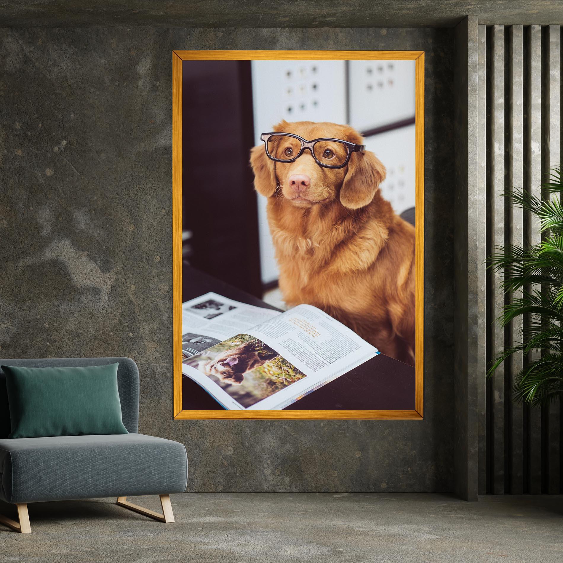 Tablou Canvas Learning Dog mockup 7
