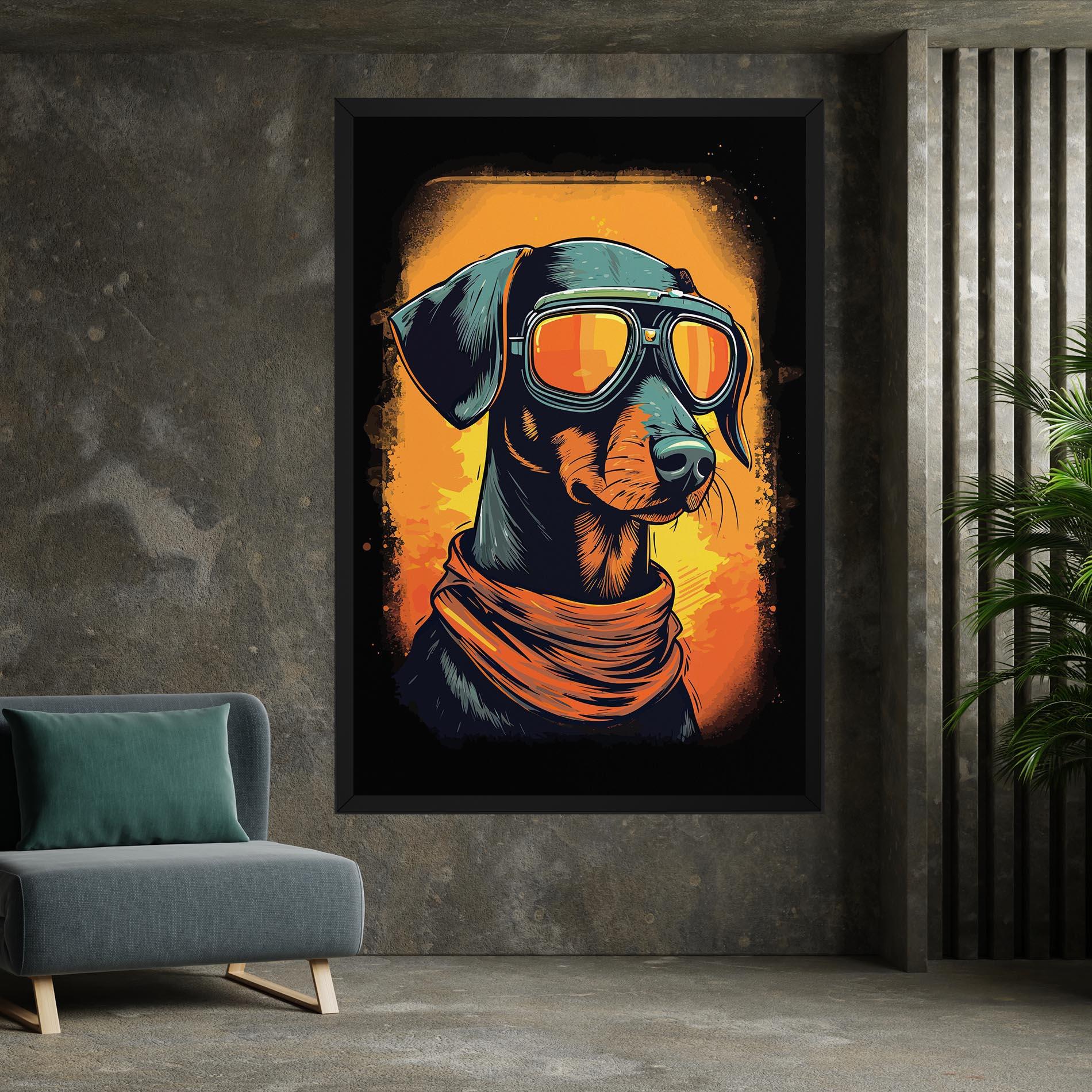 Tablou Canvas Cool Dog mockup 7