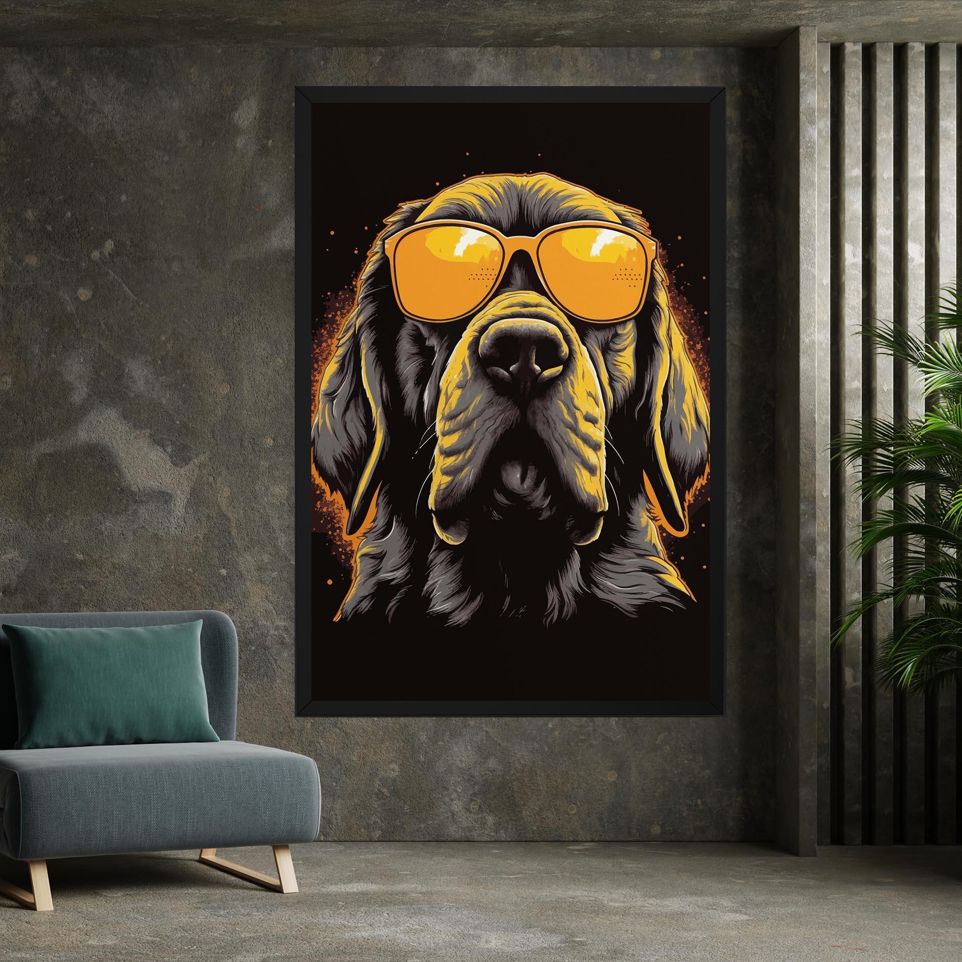 Tablou Canvas Coolest Dog mockup 7