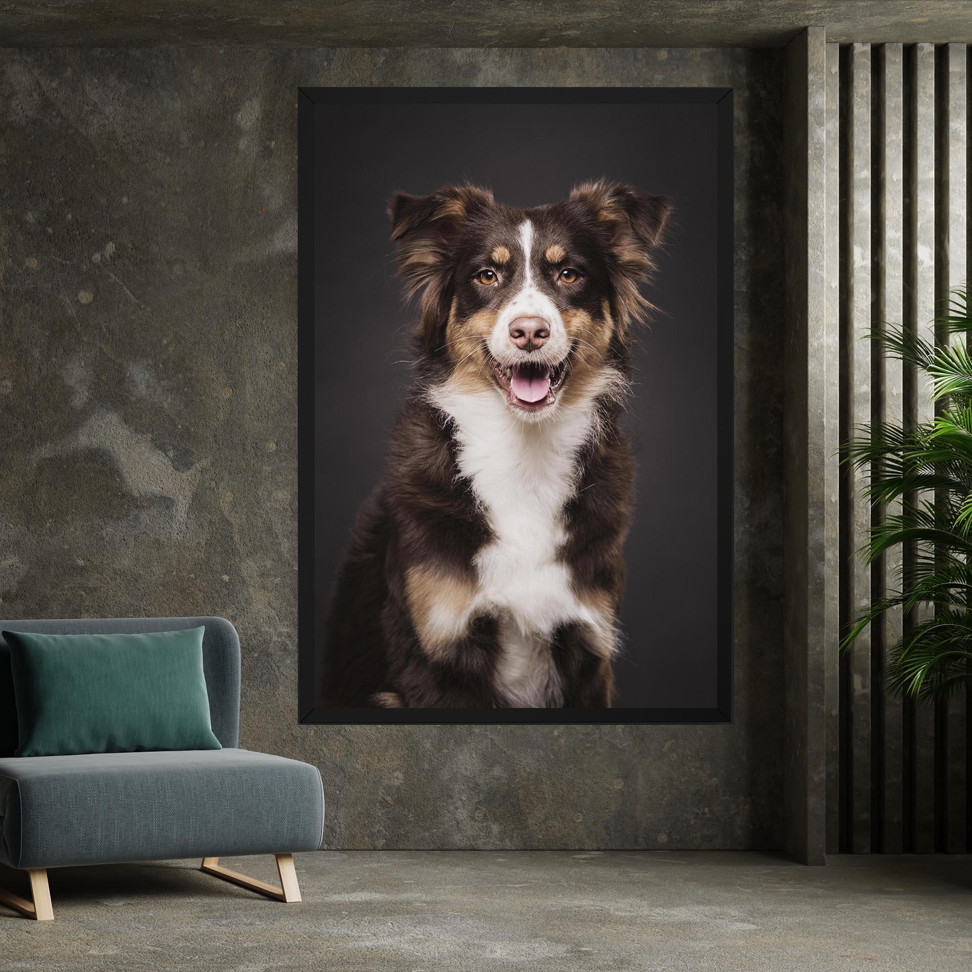 Tablou Canvas Cute Dog Sitting mockup 7