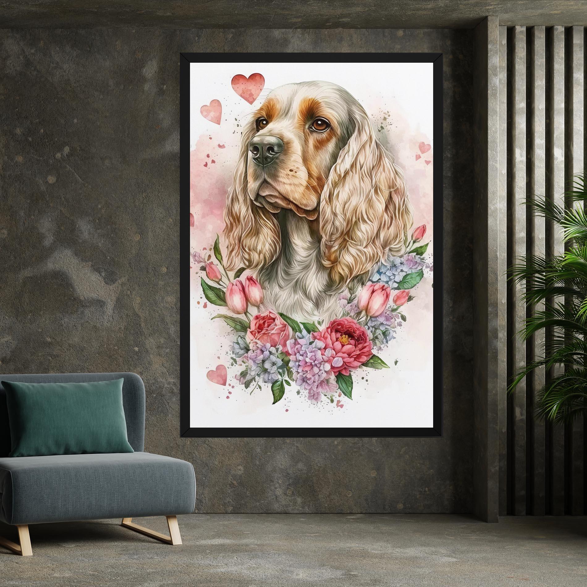 Tablou Canvas Cute Little Cocker mockup 7