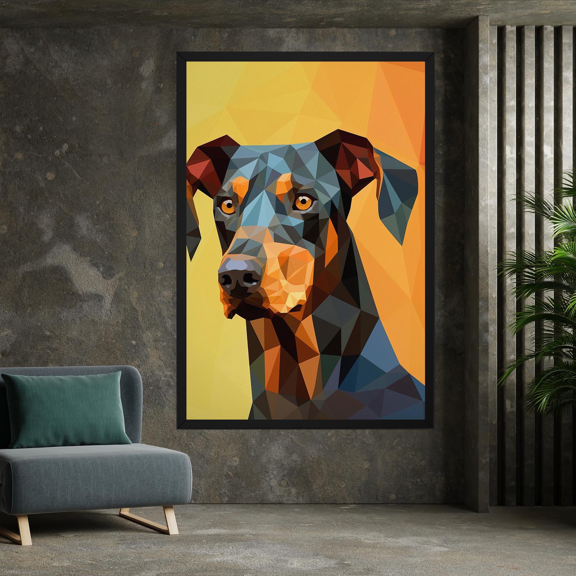 Tablou Canvas Digital Art Dog mockup 7