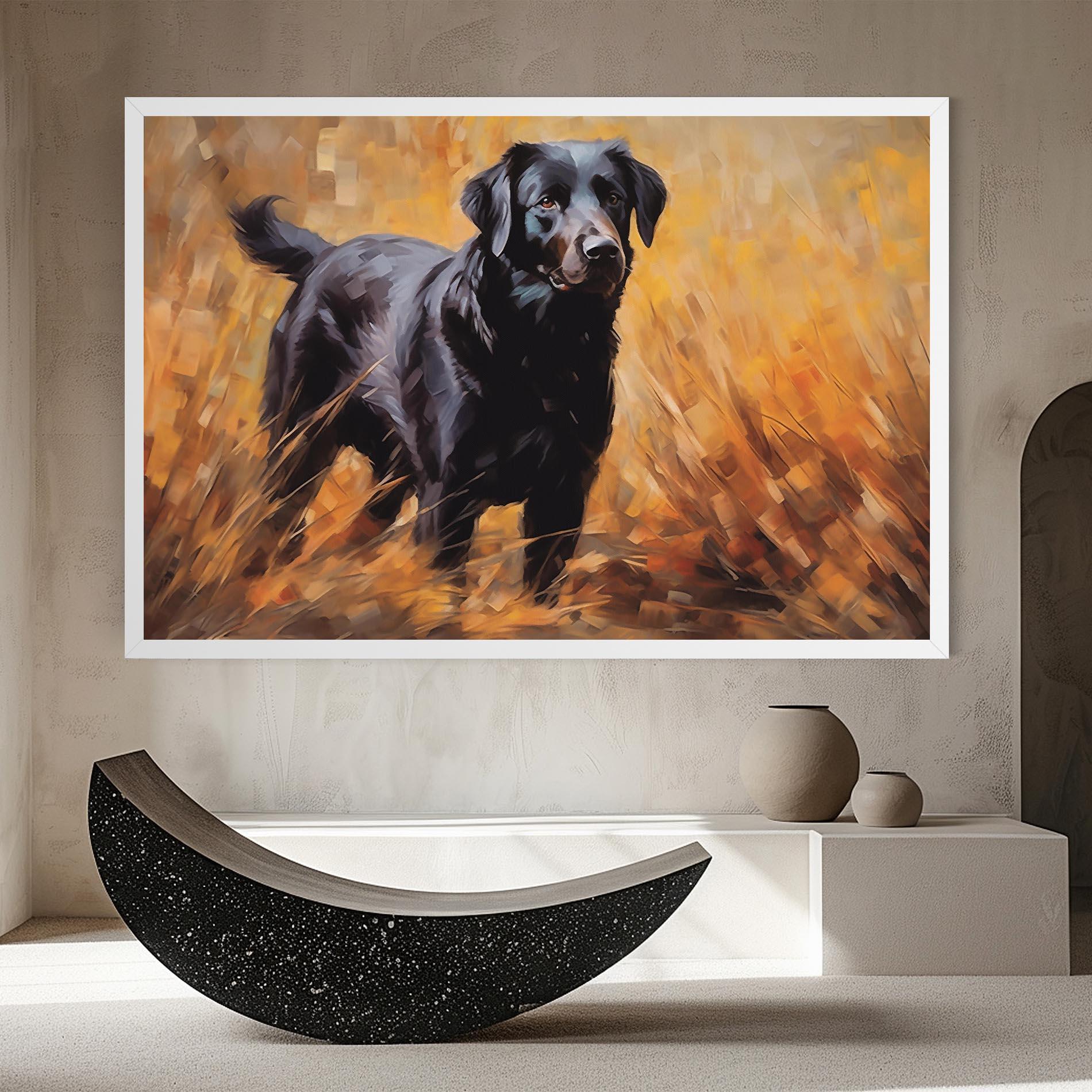 Tablou Canvas Black Pretty Dog mockup 8