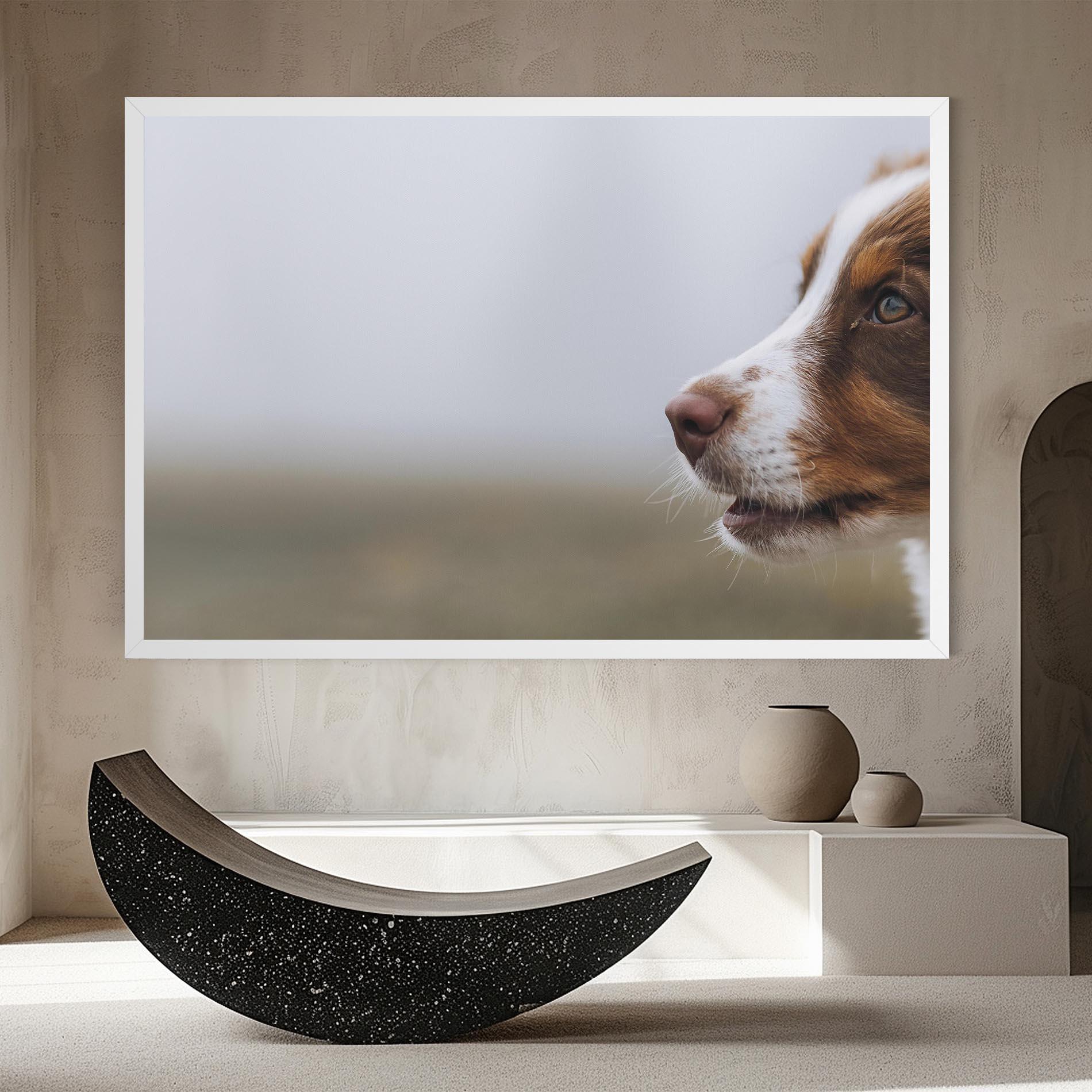 Tablou Canvas Brown White Dog mockup 8