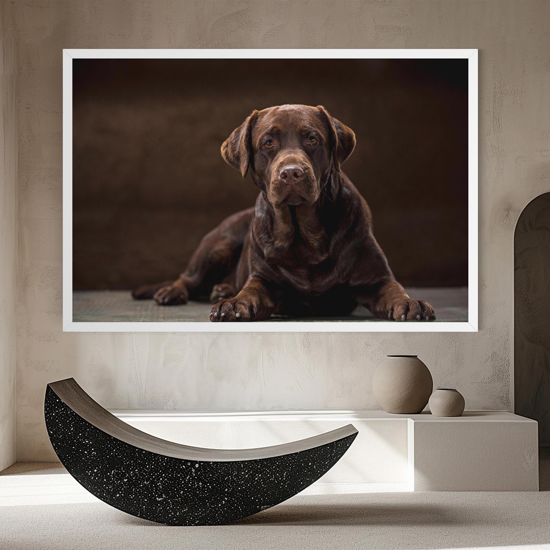 Tablou Canvas Cute Brown Labrador mockup 8