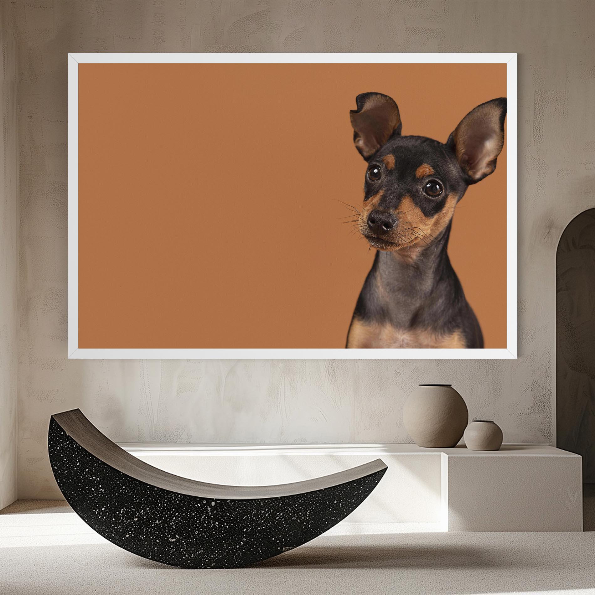 Tablou Canvas Cute Dog Portrait mockup 8