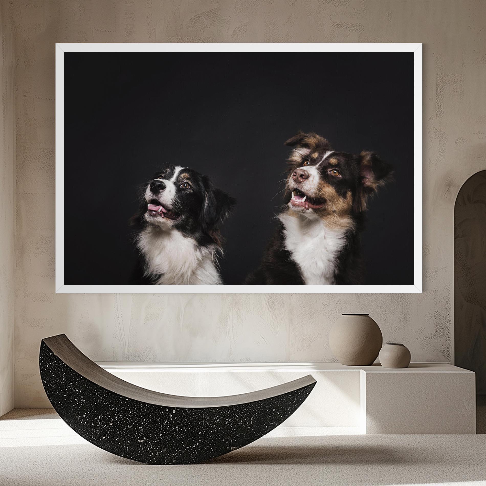 Tablou Canvas Cute Dogs Standing mockup 8
