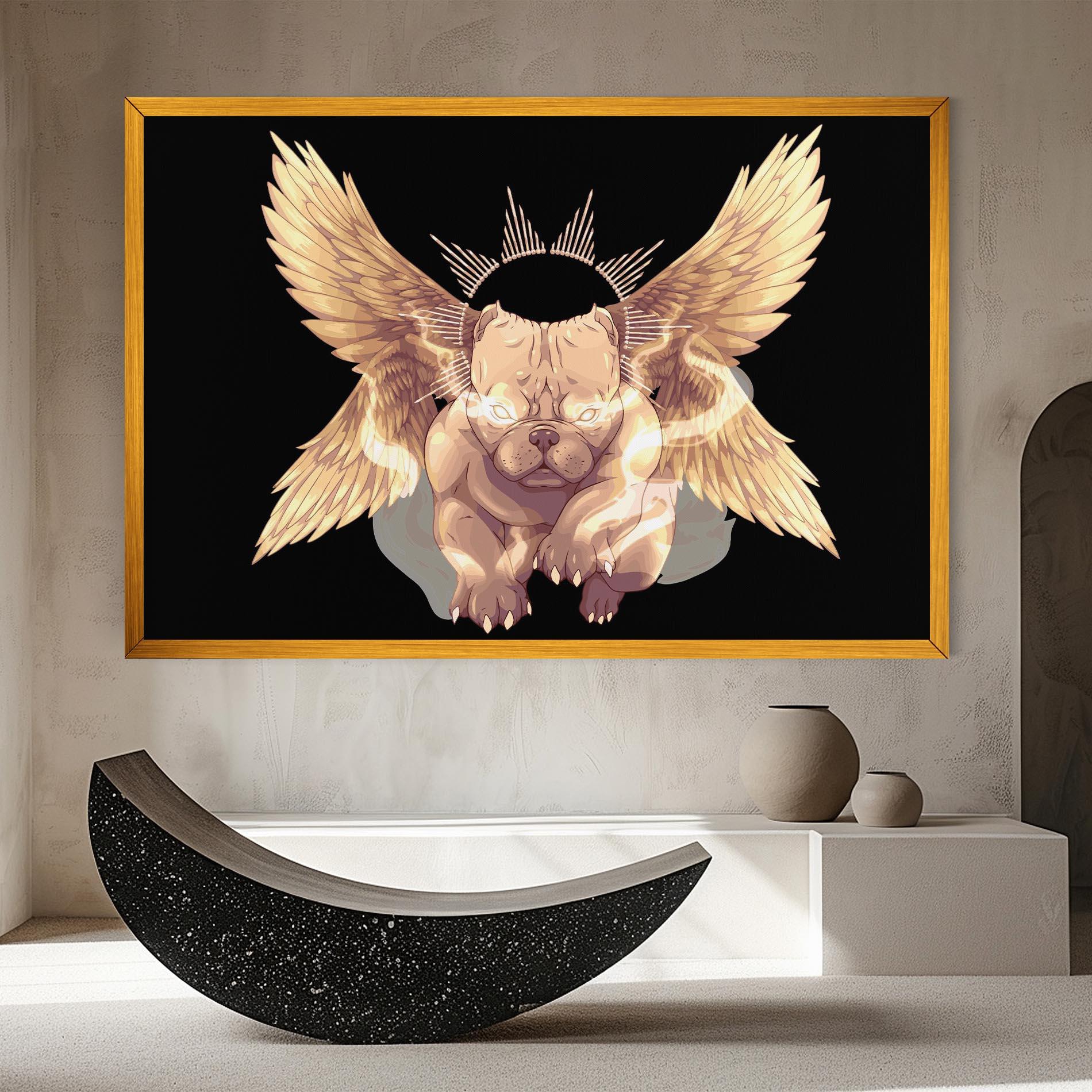 Tablou Canvas Angel Dog mockup 8