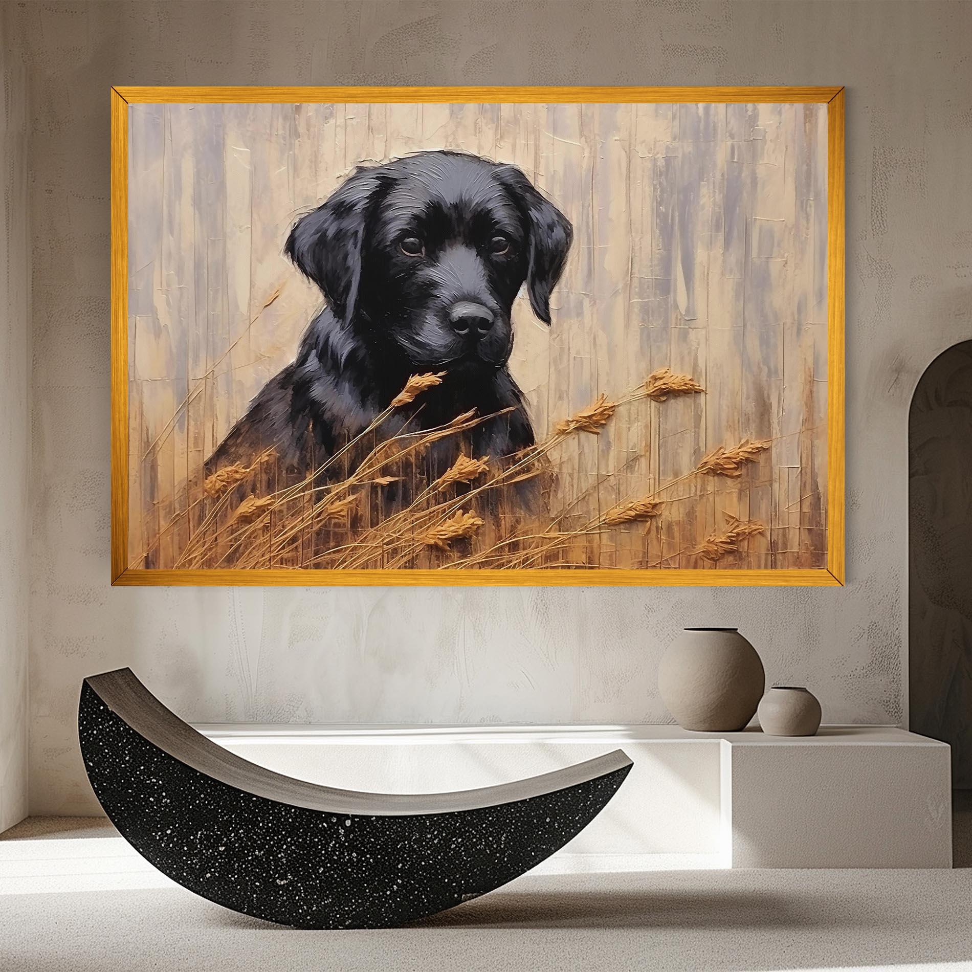 Tablou Canvas Black Dog Art mockup 8