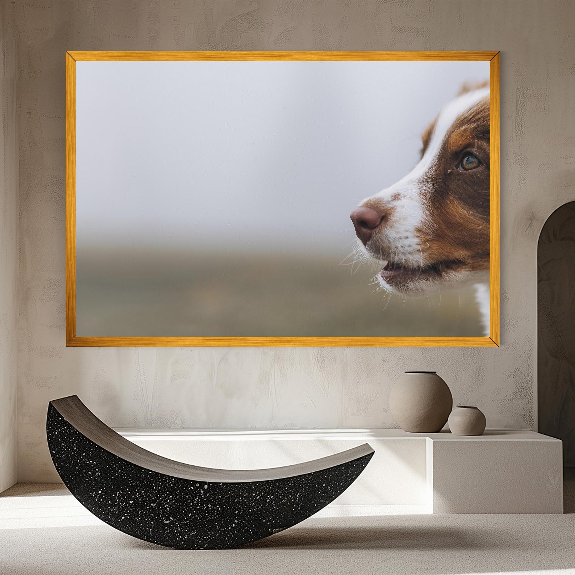 Tablou Canvas Brown White Dog mockup 8