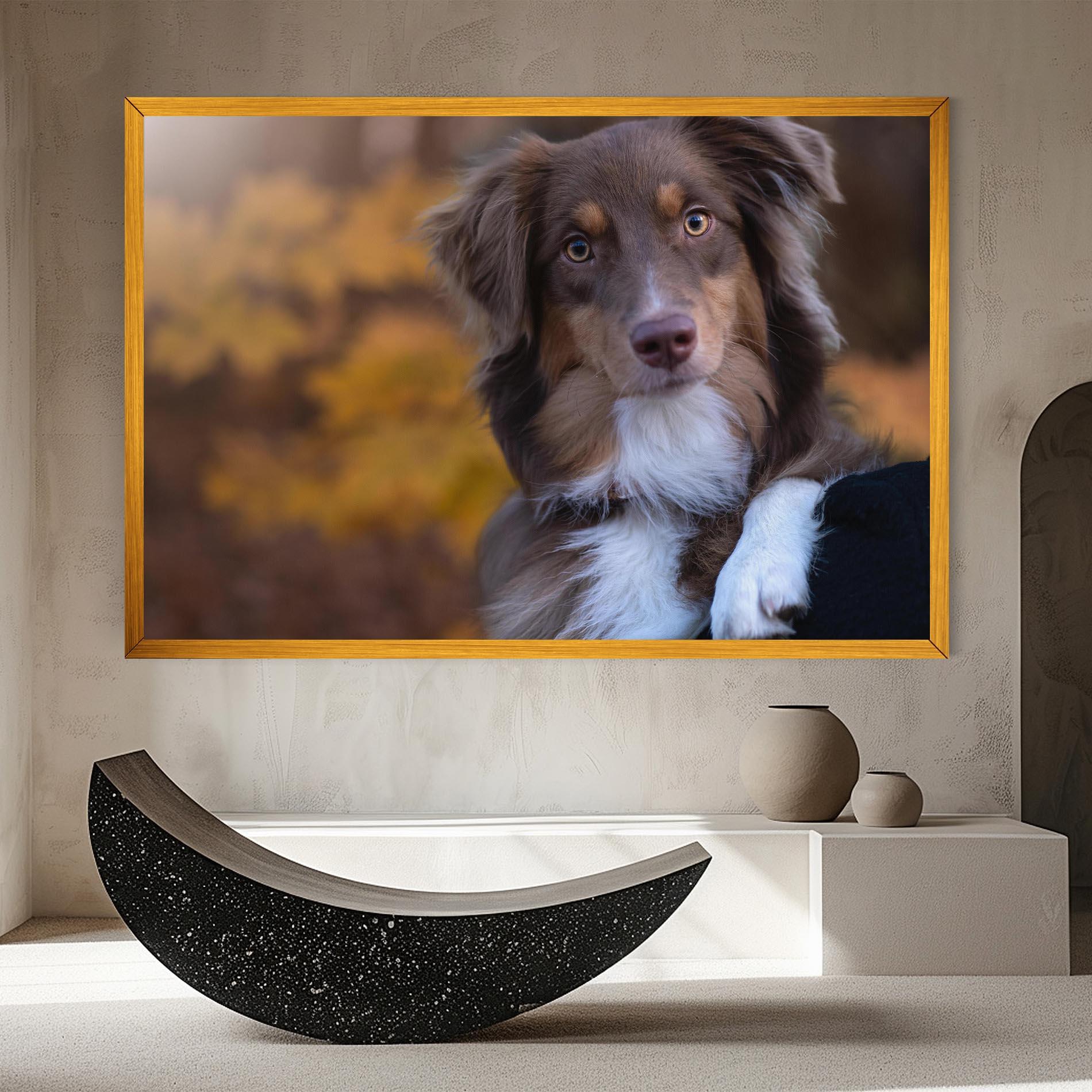Tablou Canvas Coffee Brown Dog mockup 8