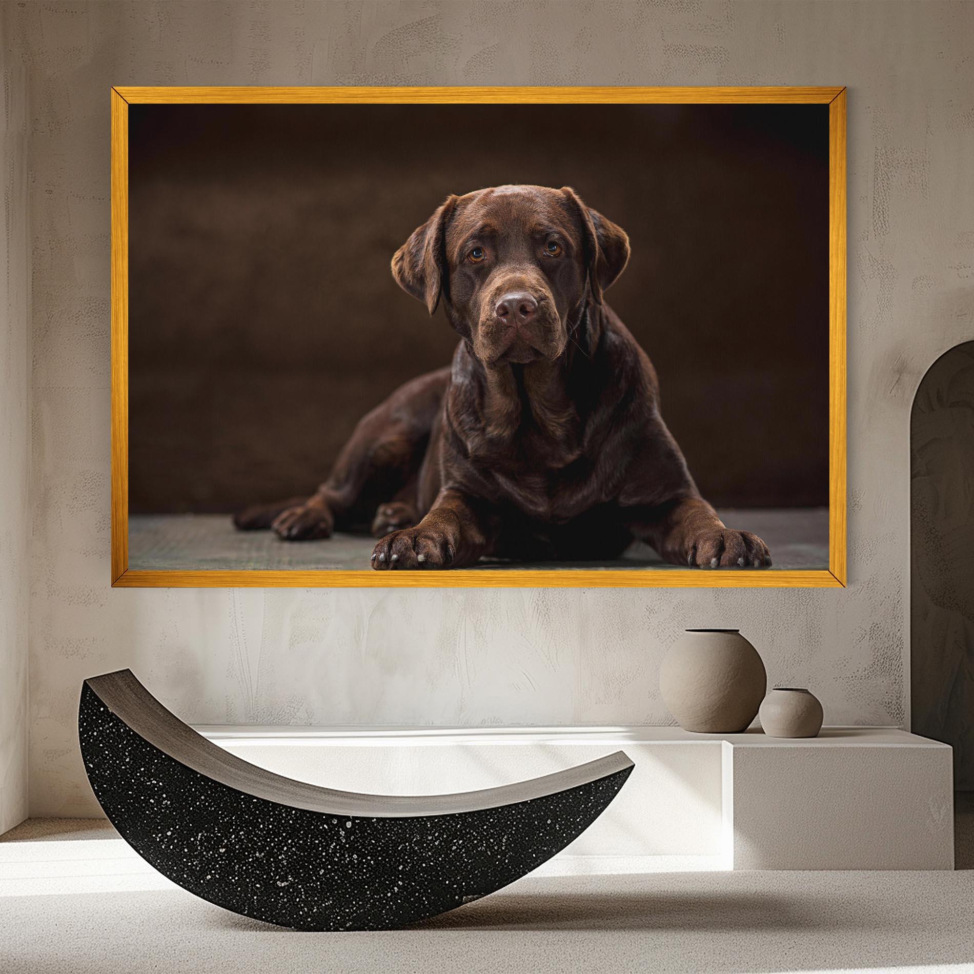 Tablou Canvas Cute Brown Labrador mockup 8
