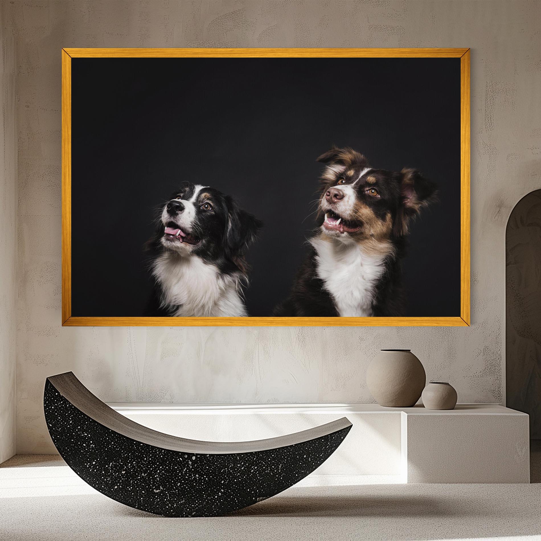 Tablou Canvas Cute Dogs Standing mockup 8