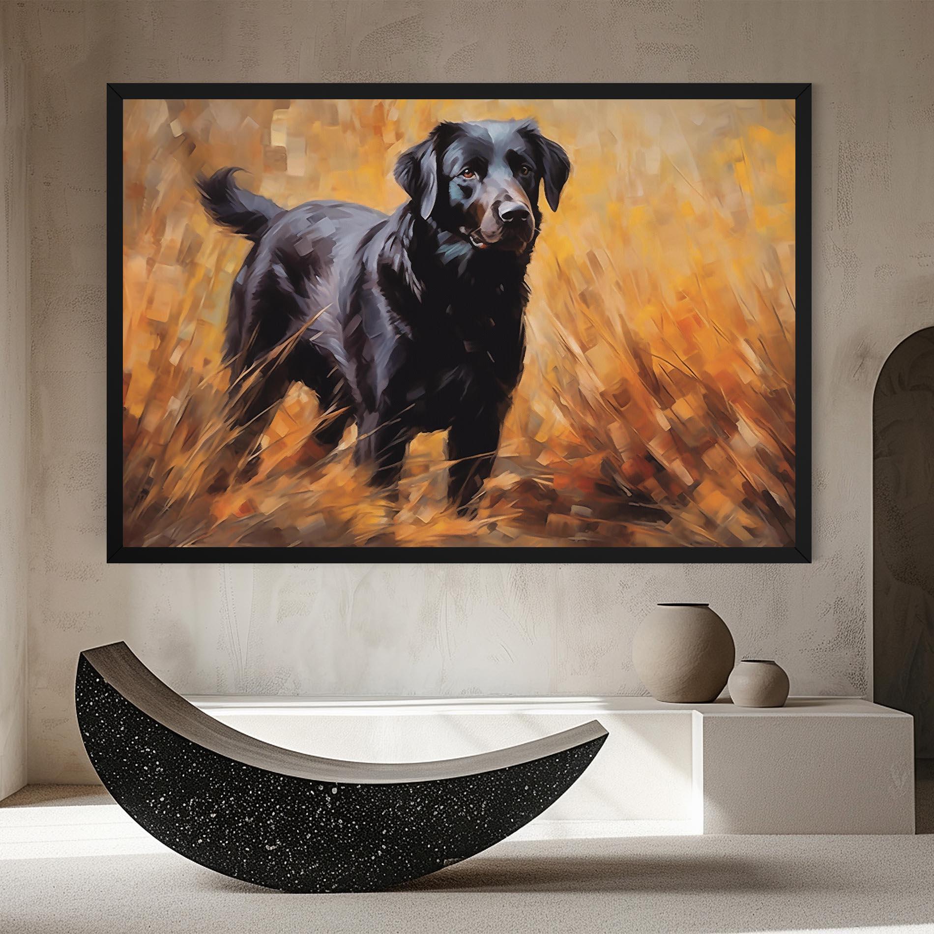 Tablou Canvas Black Pretty Dog mockup 8