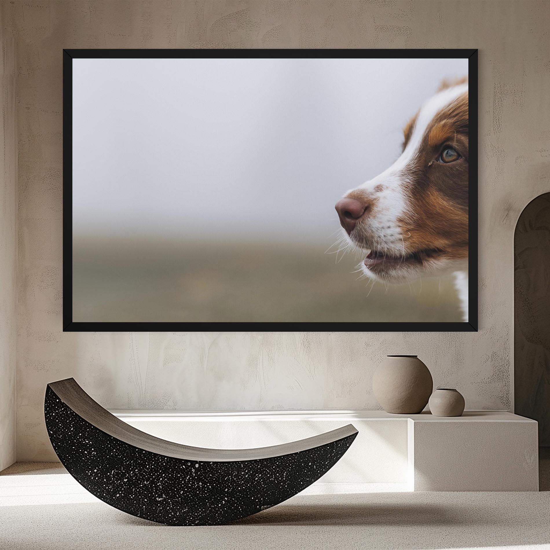 Tablou Canvas Brown White Dog mockup 8