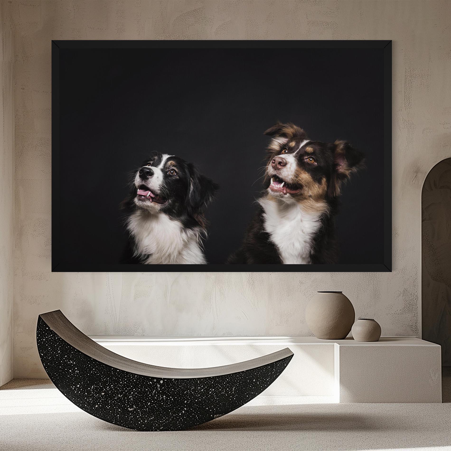 Tablou Canvas Cute Dogs Standing mockup 8
