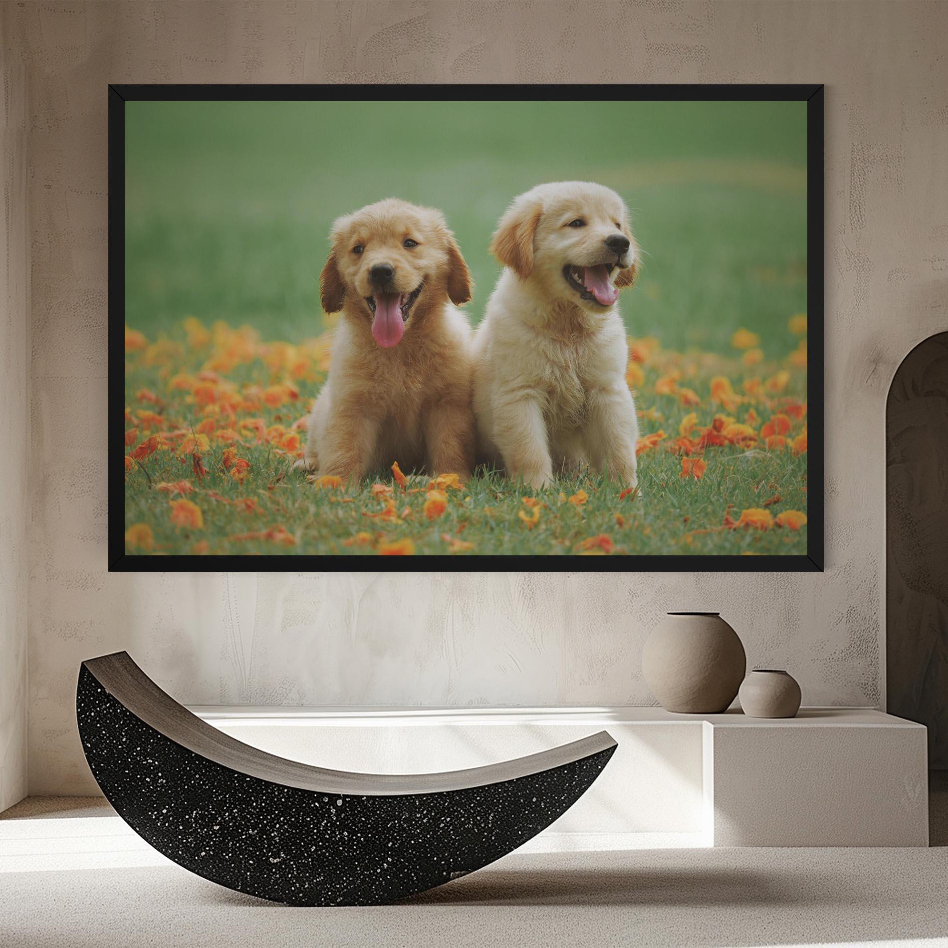 Tablou Canvas Happy Dogs mockup 8