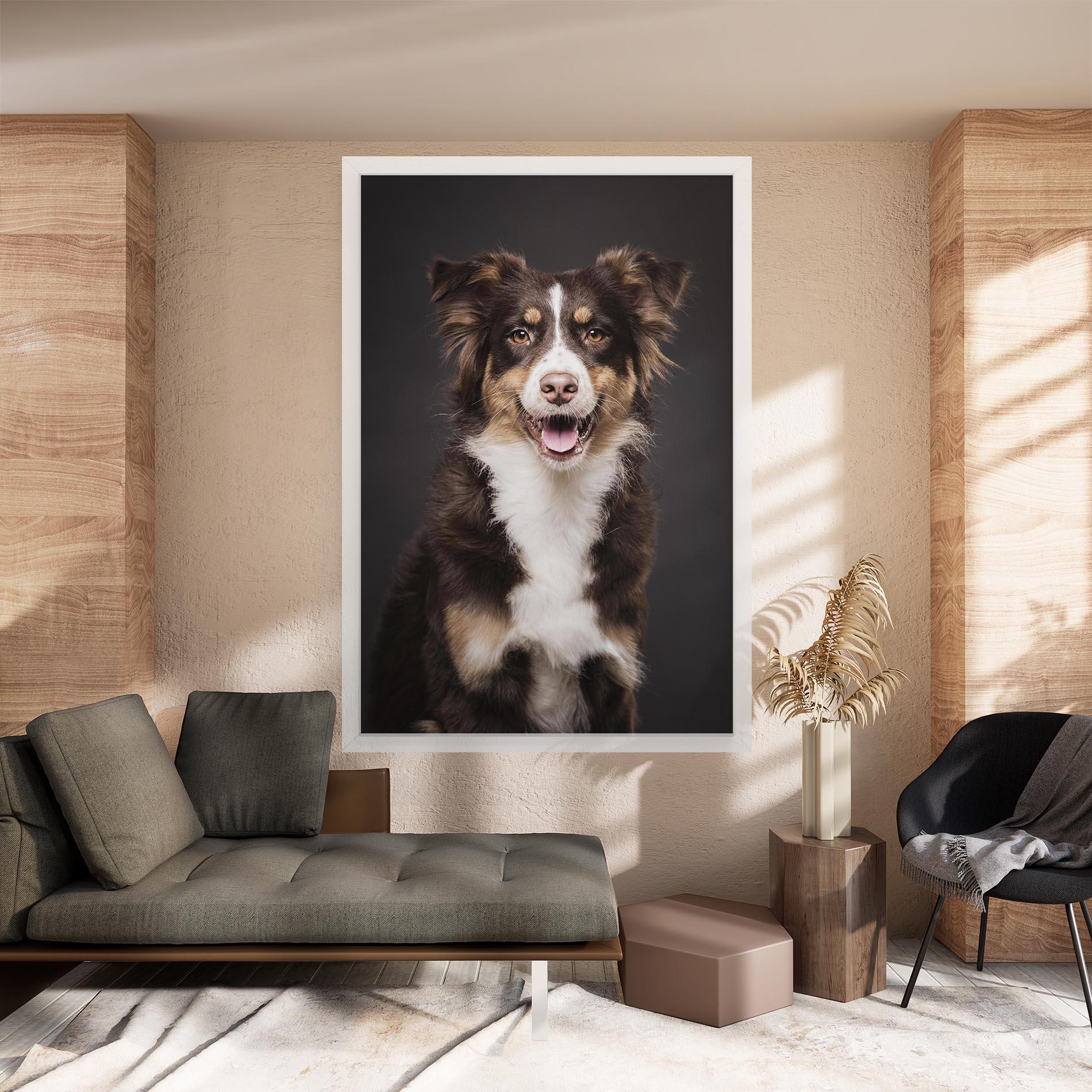 Tablou Canvas Cute Dog Sitting mockup 8
