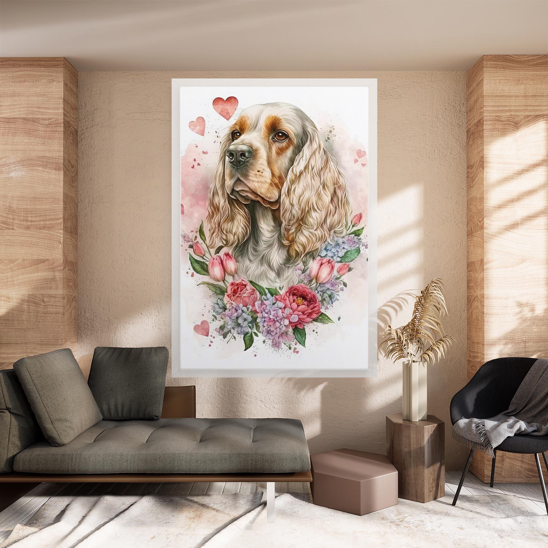 Tablou Canvas Cute Little Cocker mockup 8