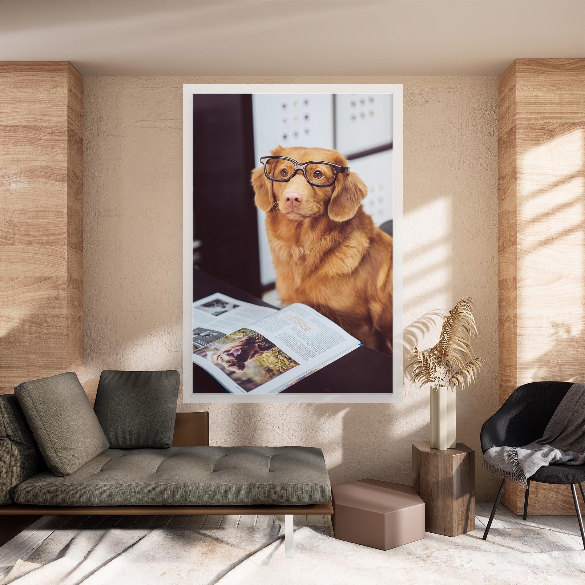 Tablou Canvas Learning Dog mockup 8