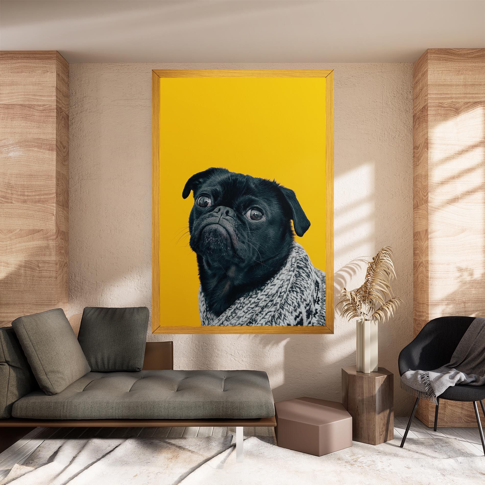 Black Pug mockup 8