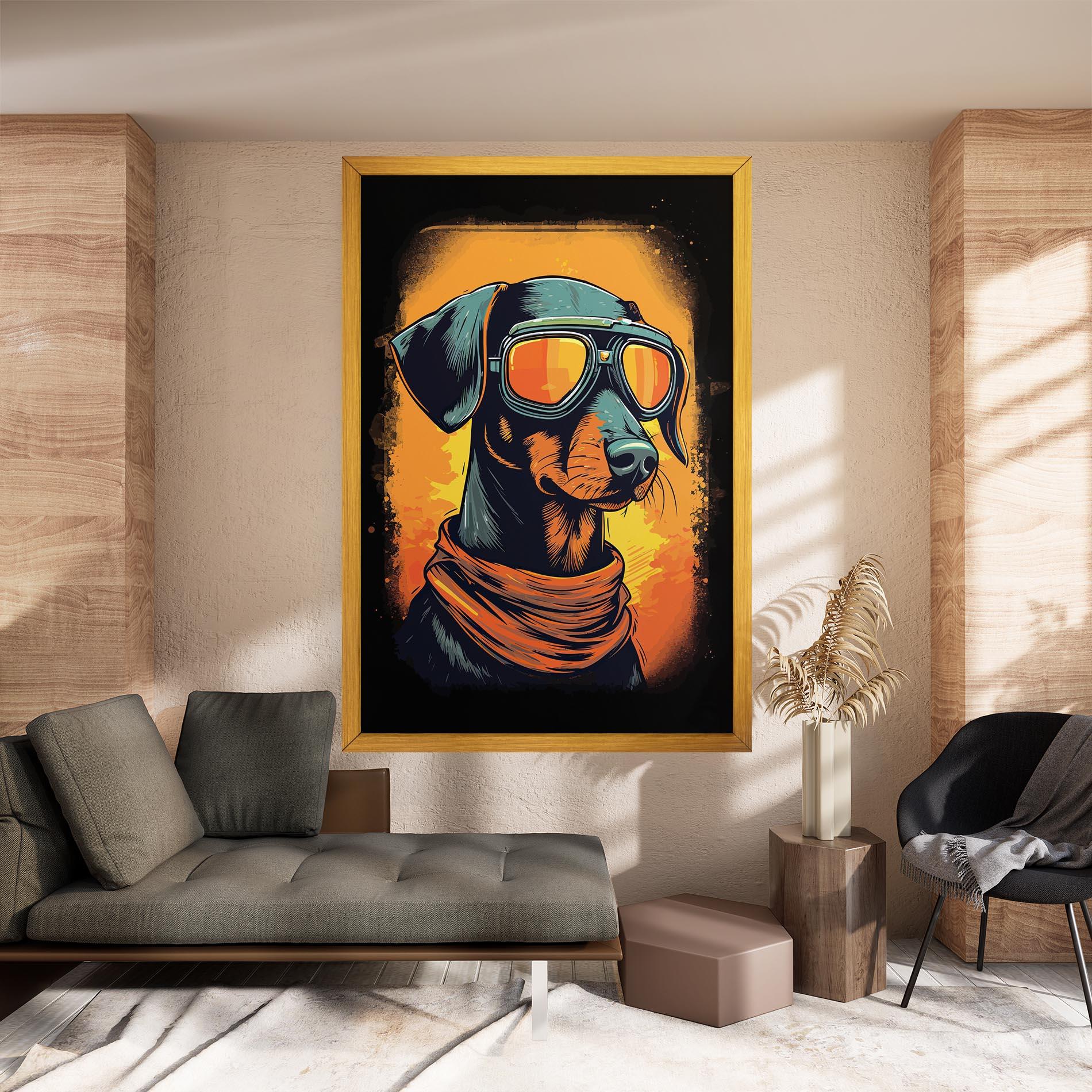 Tablou Canvas Cool Dog mockup 8