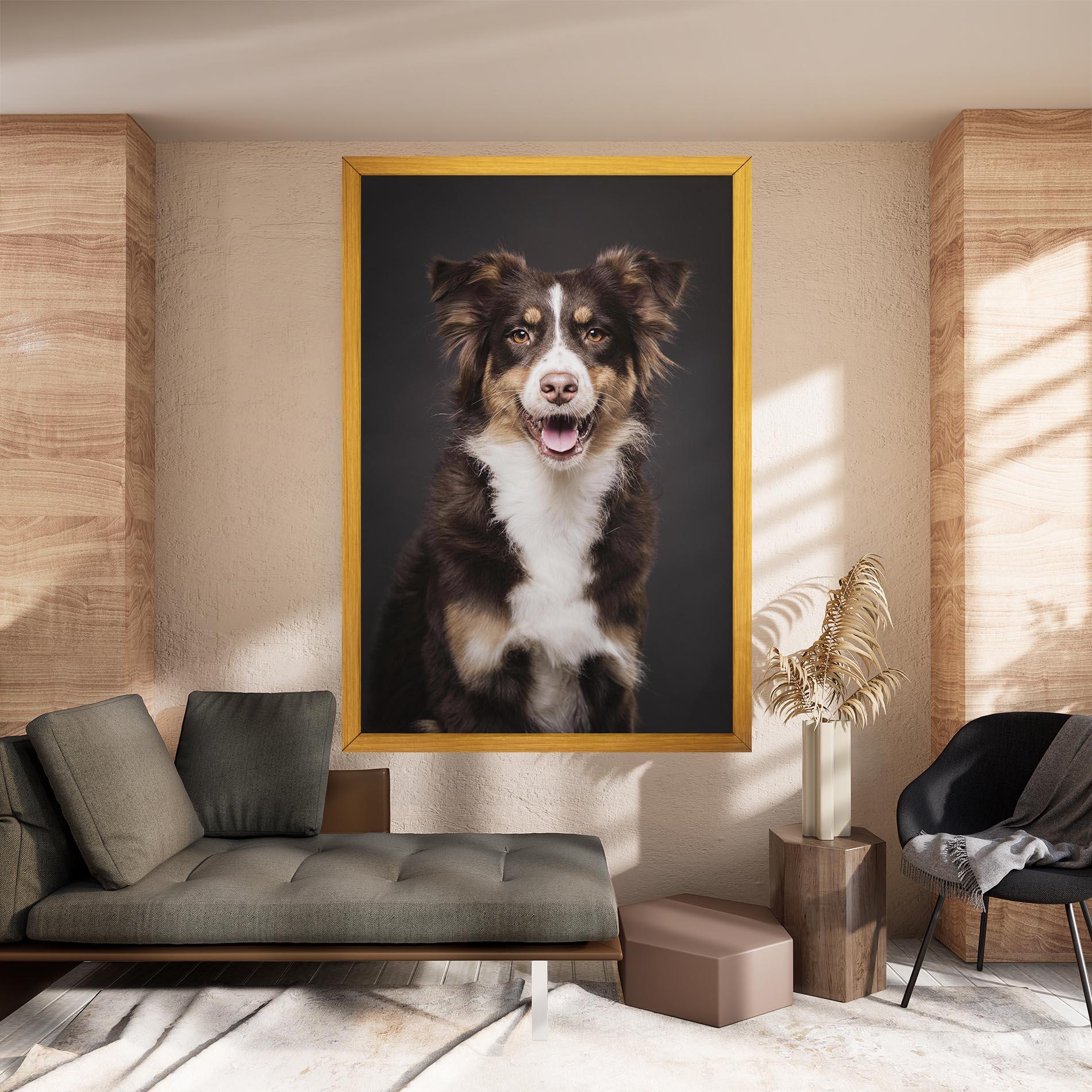 Tablou Canvas Cute Dog Sitting mockup 8