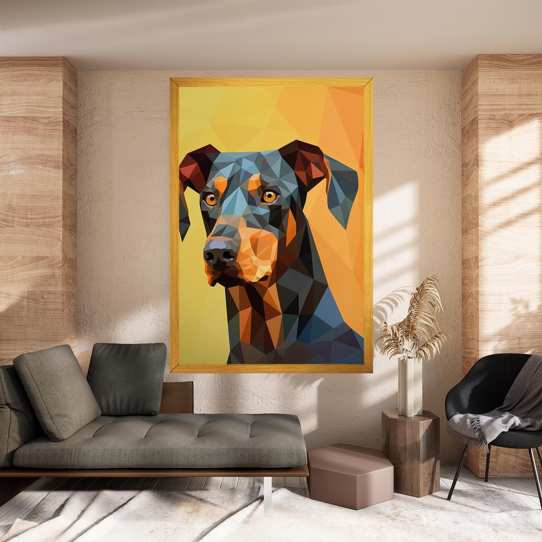 Tablou Canvas Digital Art Dog mockup 8
