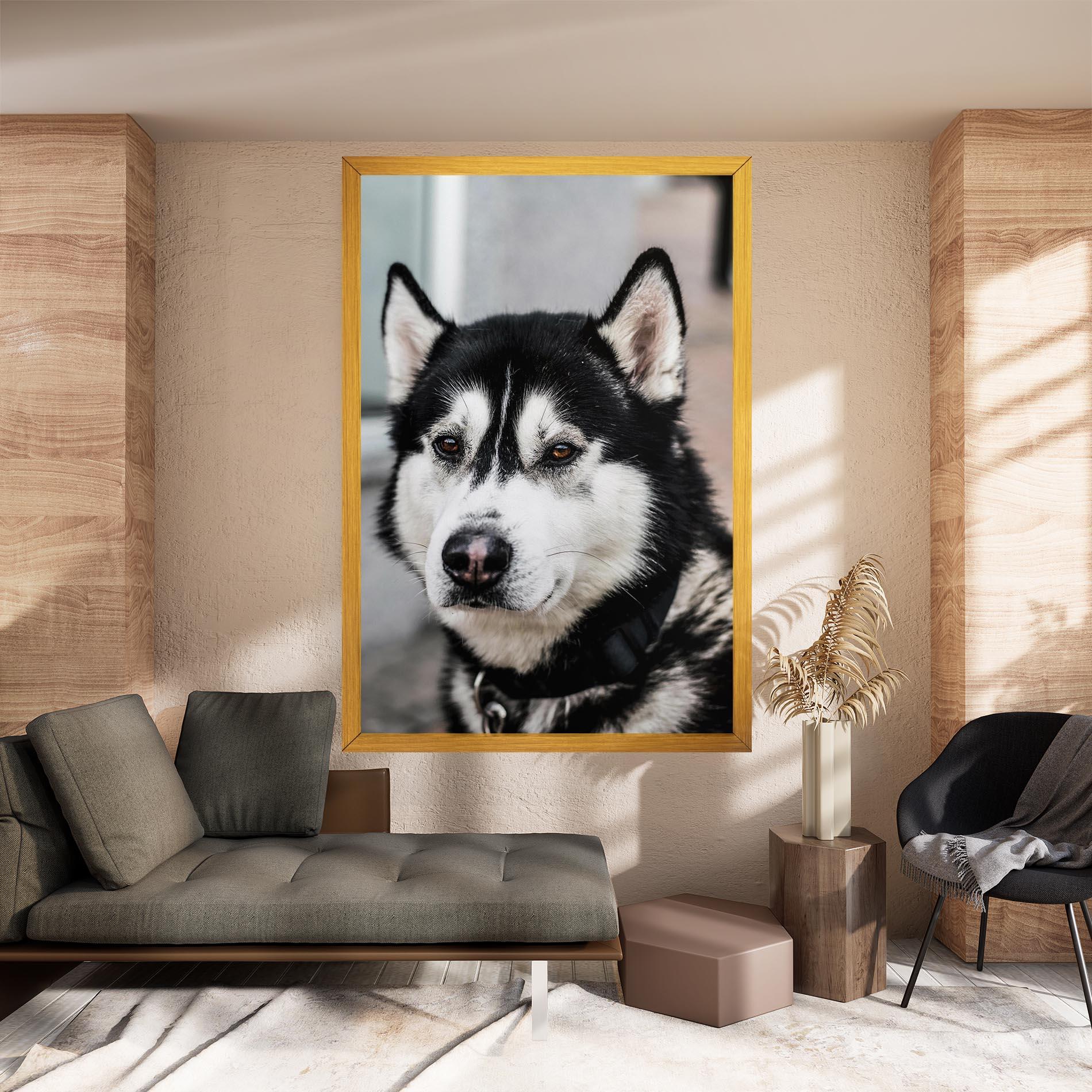 Tablou Canvas Husky Dog mockup 8