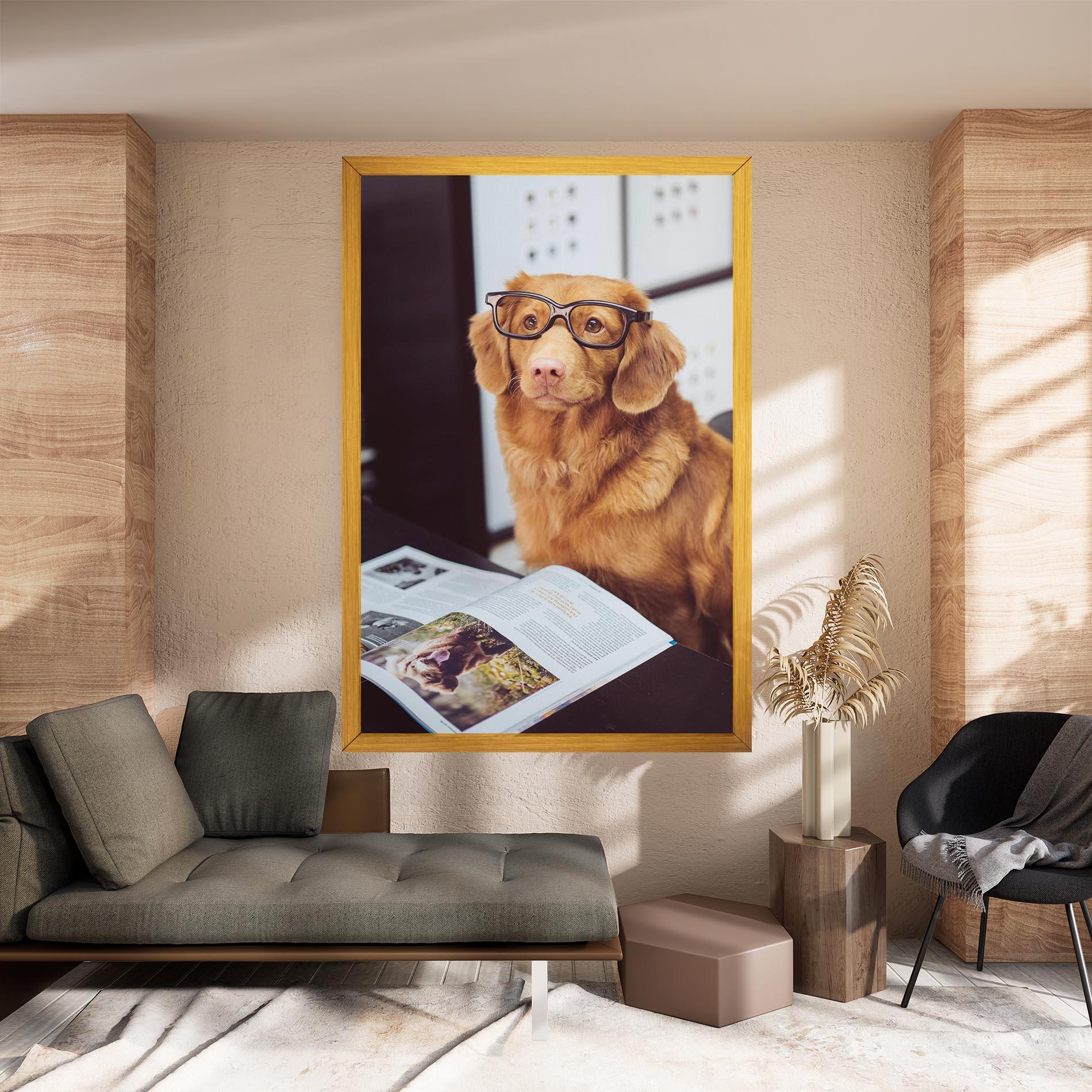 Tablou Canvas Learning Dog mockup 8