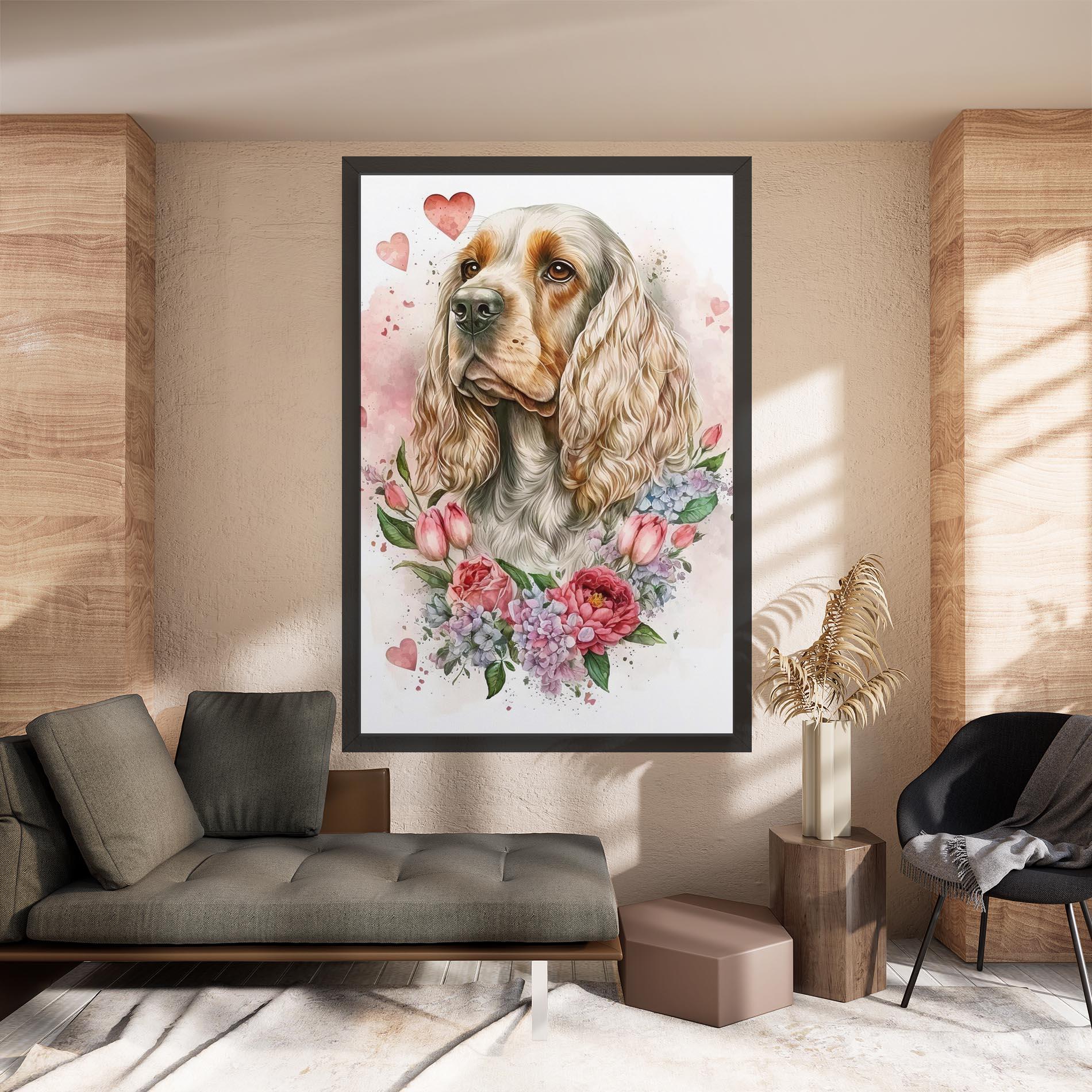 Tablou Canvas Cute Little Cocker mockup 8