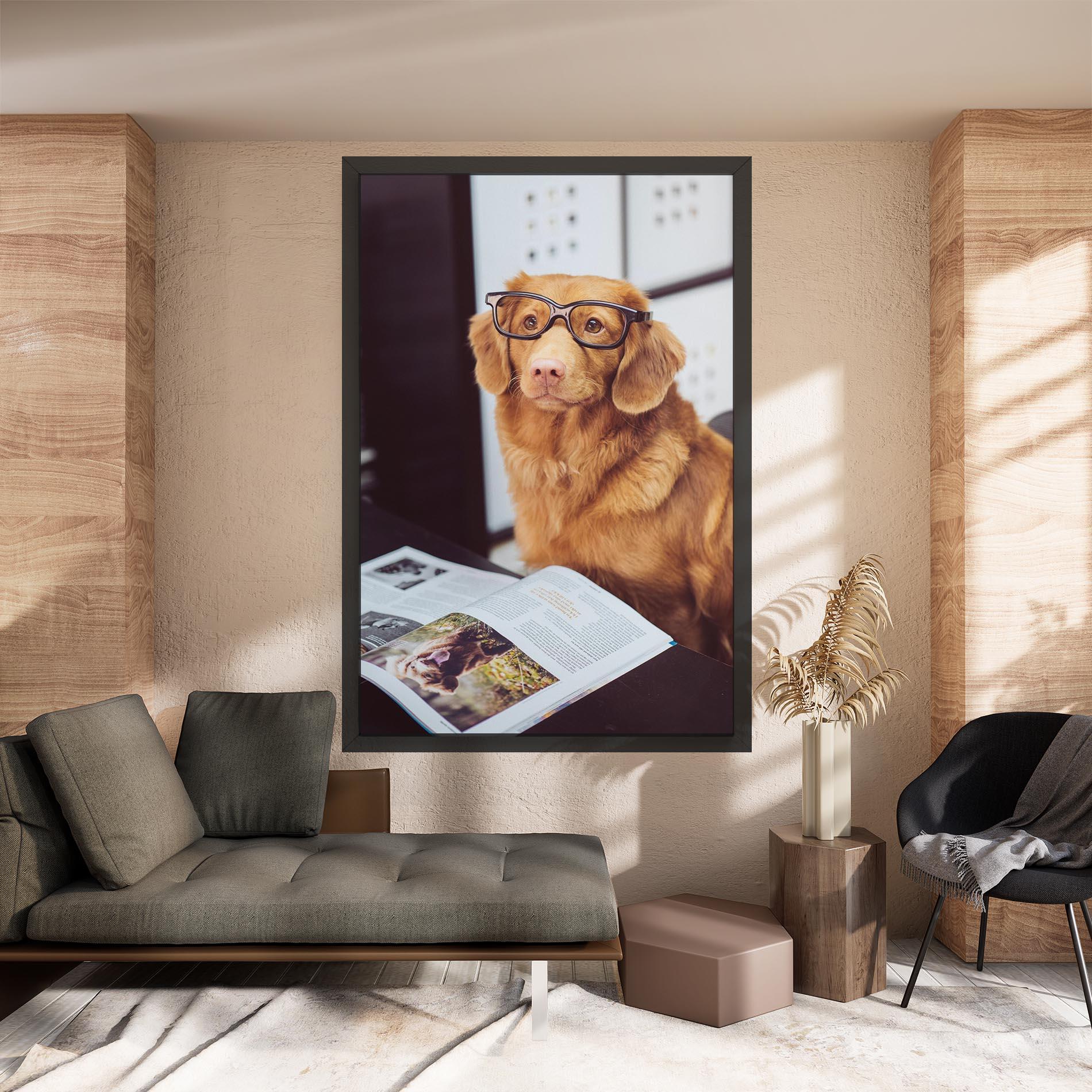 Tablou Canvas Learning Dog mockup 8