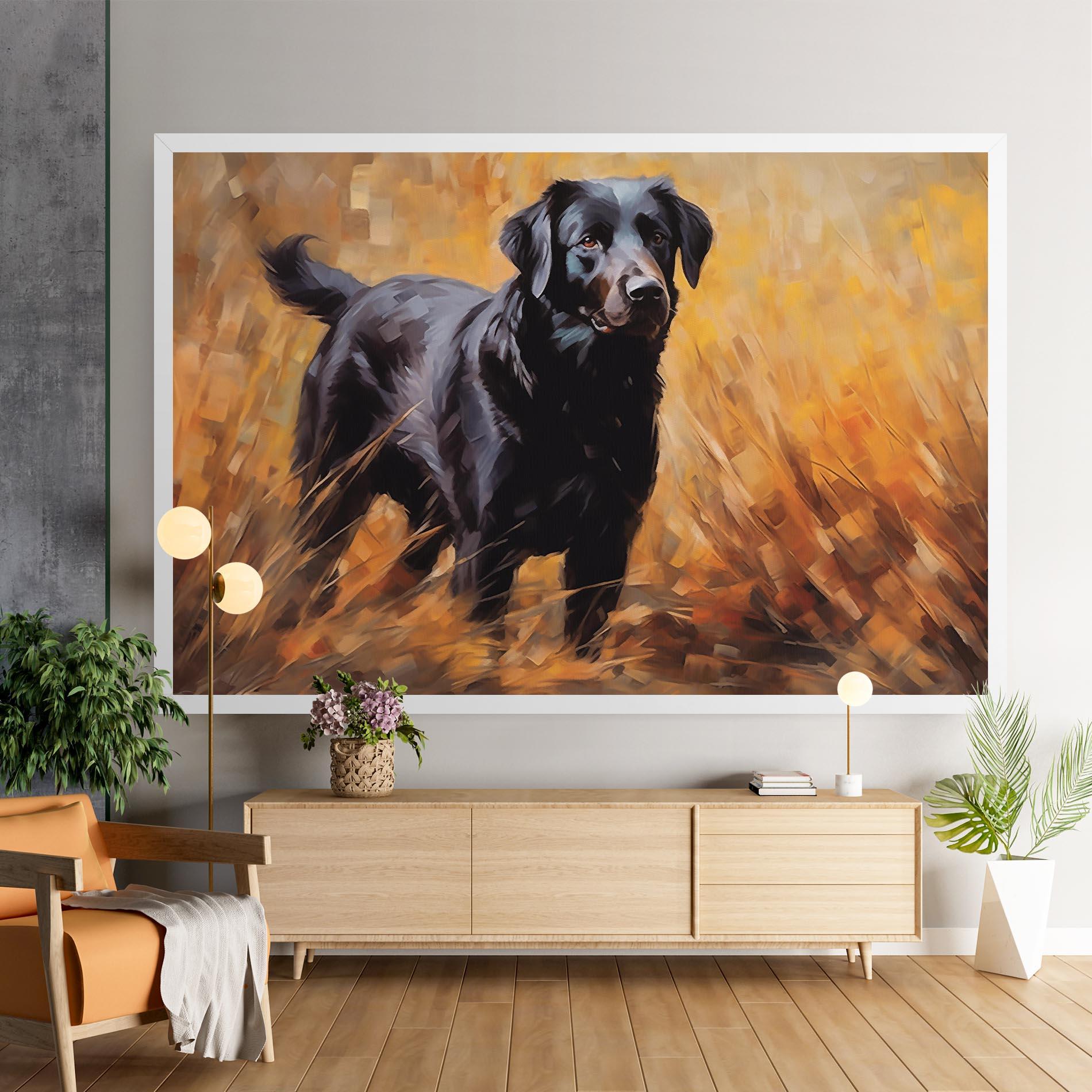 Tablou Canvas Black Pretty Dog mockup 9