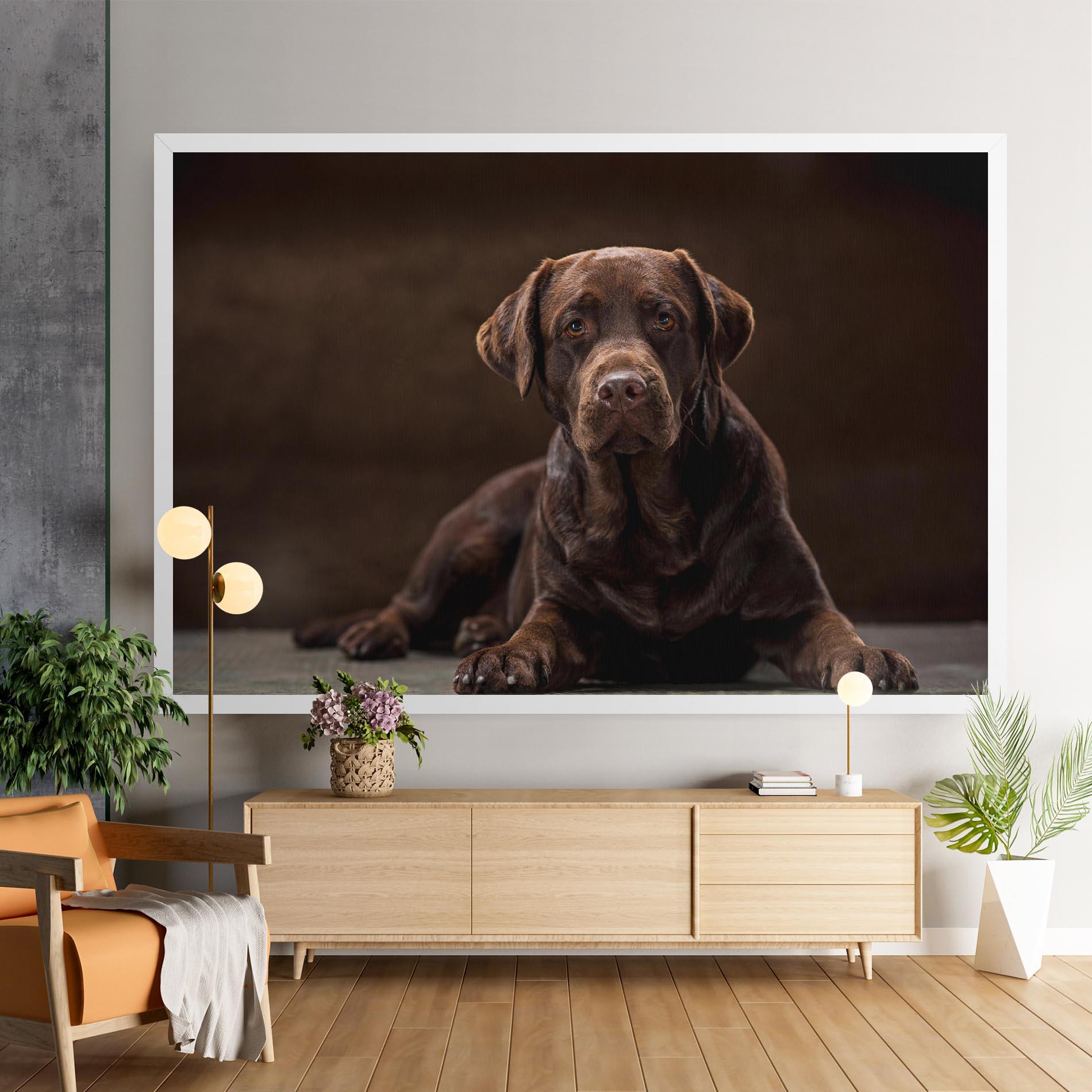 Tablou Canvas Cute Brown Labrador mockup 9