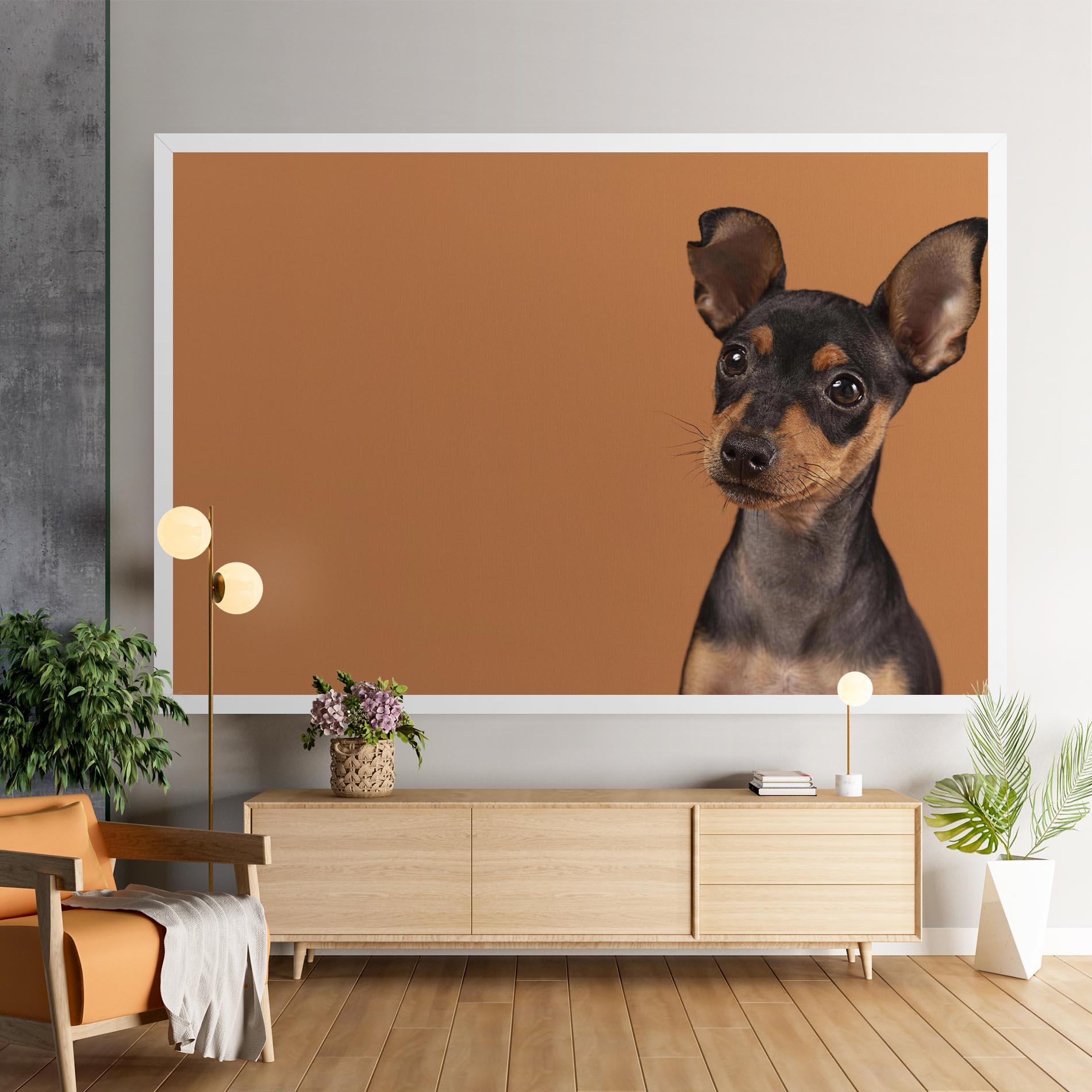 Tablou Canvas Cute Dog Portrait mockup 9