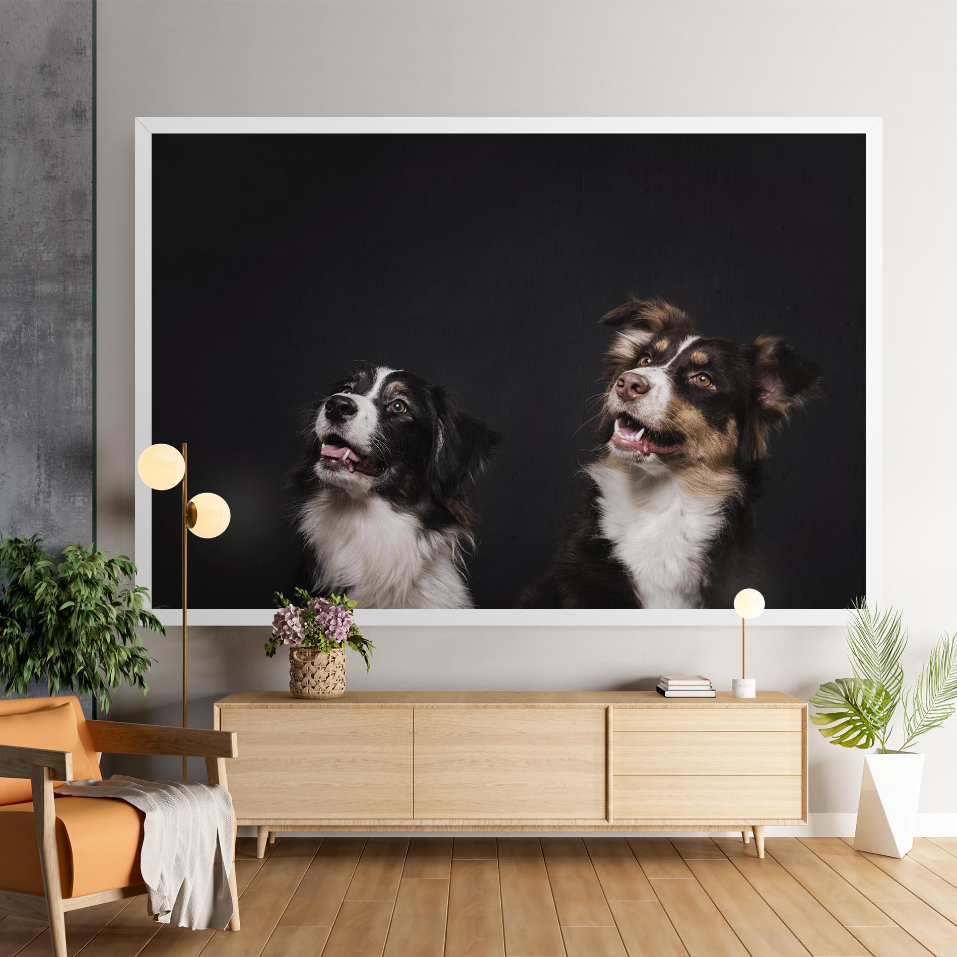 Tablou Canvas Cute Dogs Standing mockup 9