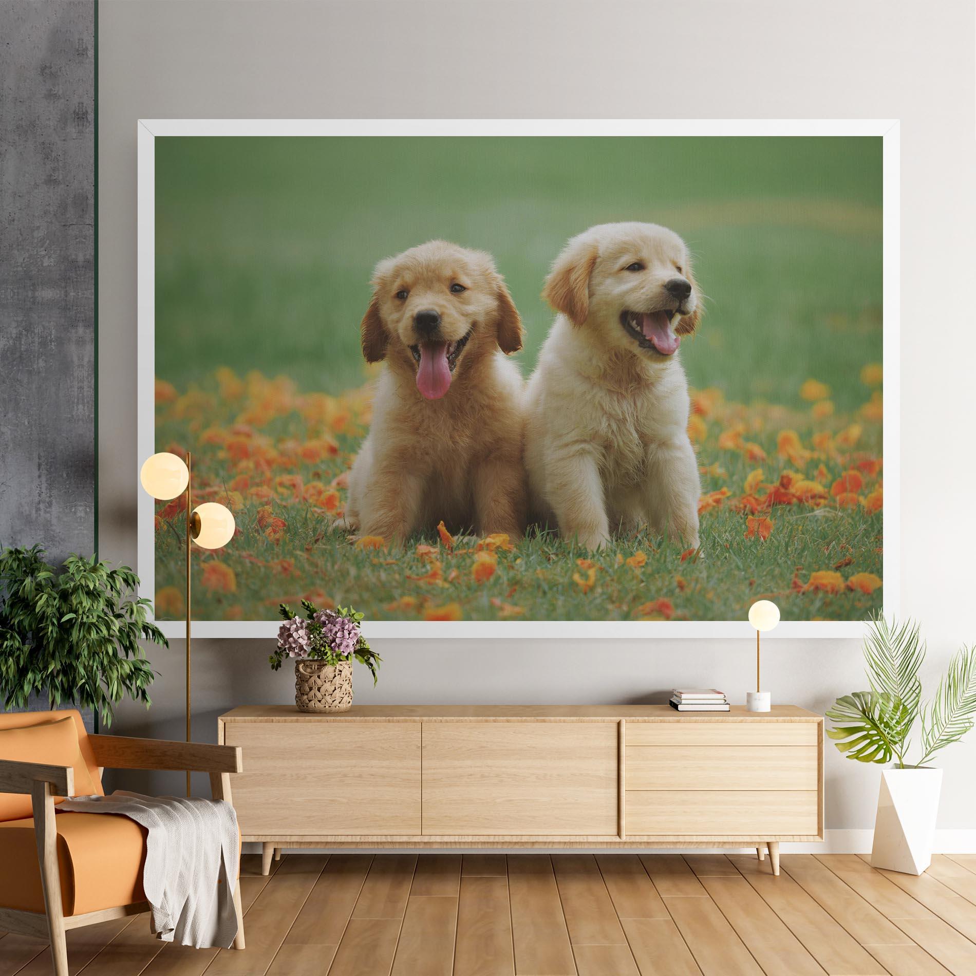 Tablou Canvas Happy Dogs mockup 9