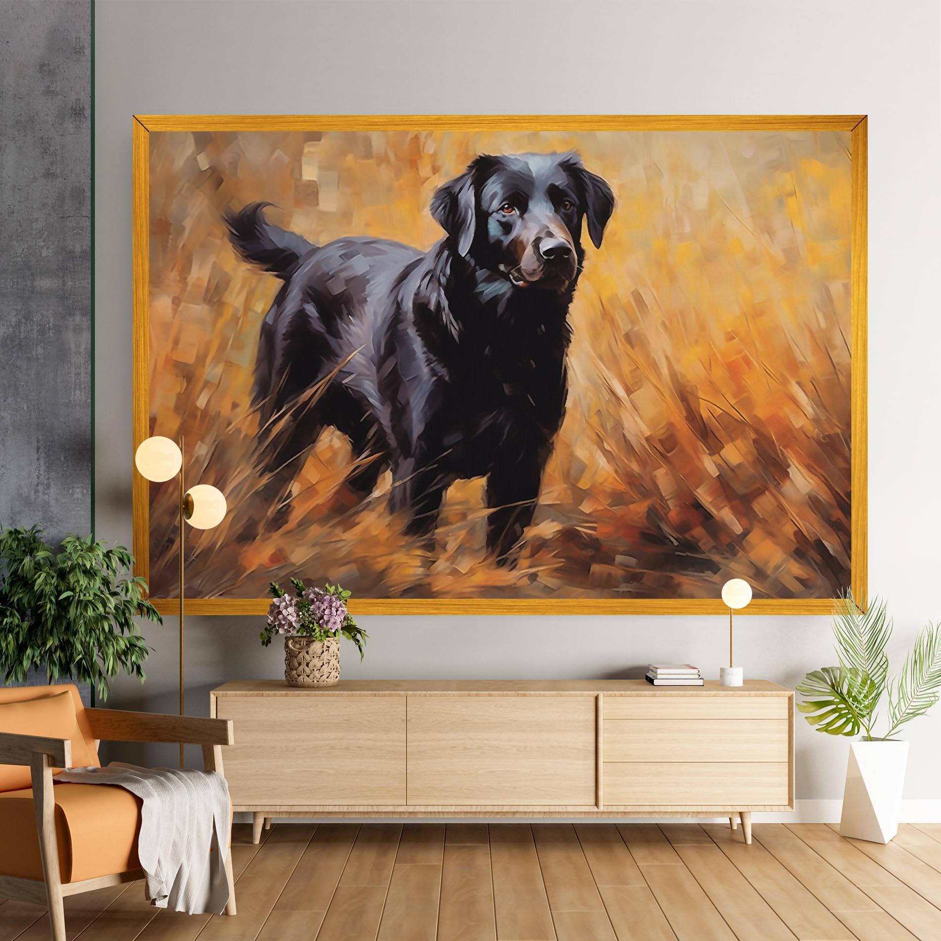 Tablou Canvas Black Pretty Dog mockup 9