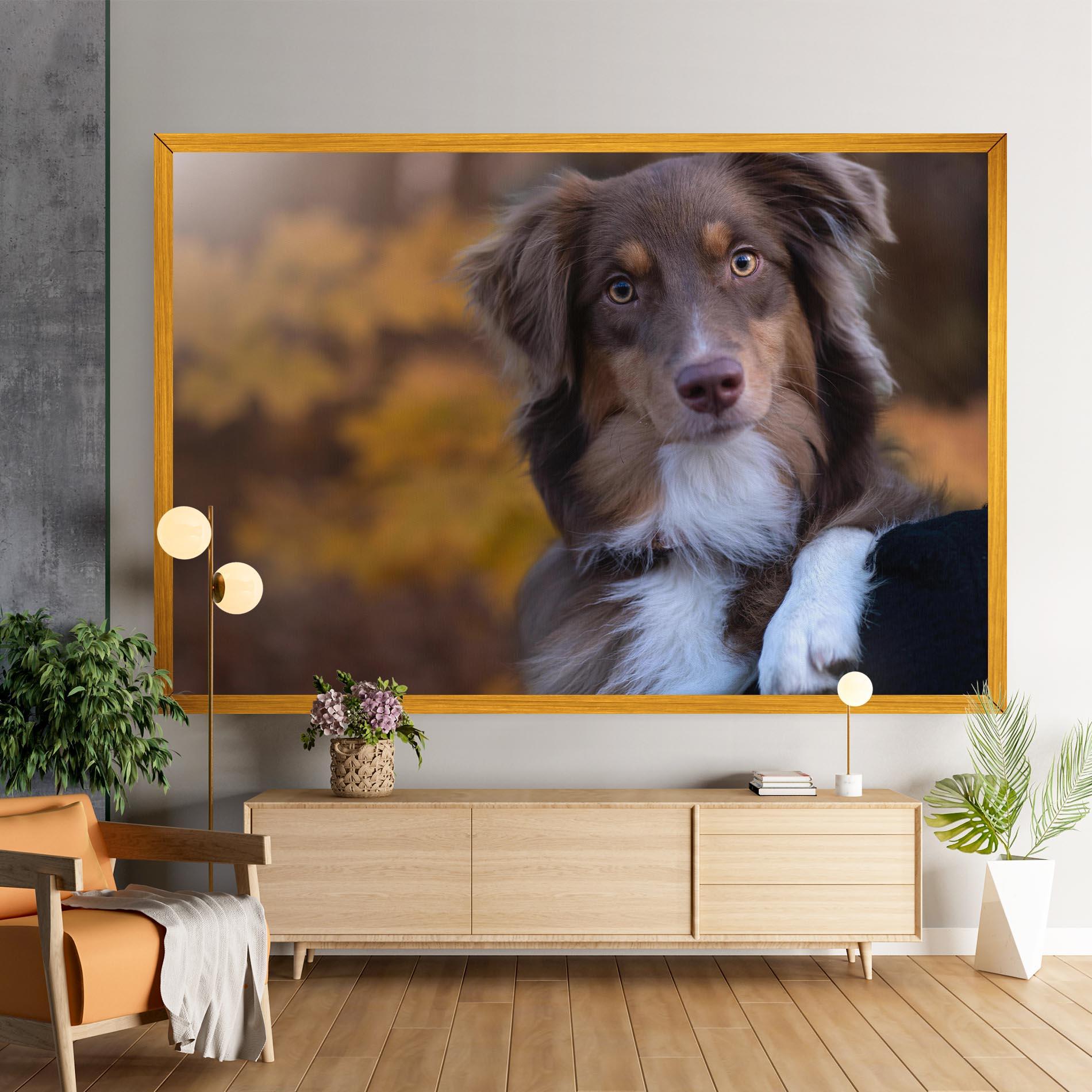 Tablou Canvas Coffee Brown Dog mockup 9