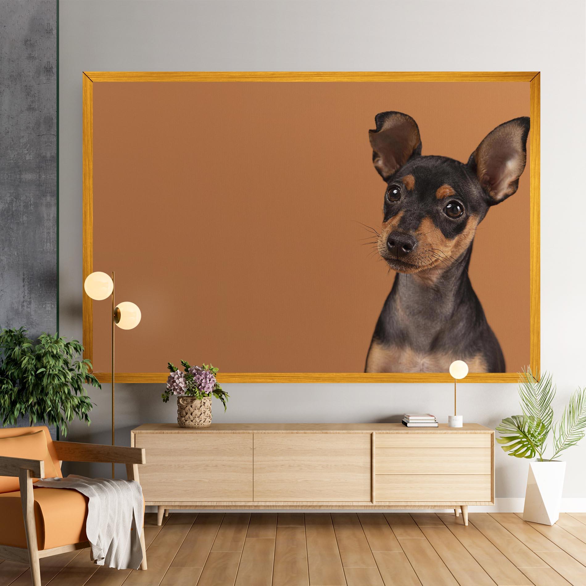 Tablou Canvas Cute Dog Portrait mockup 9