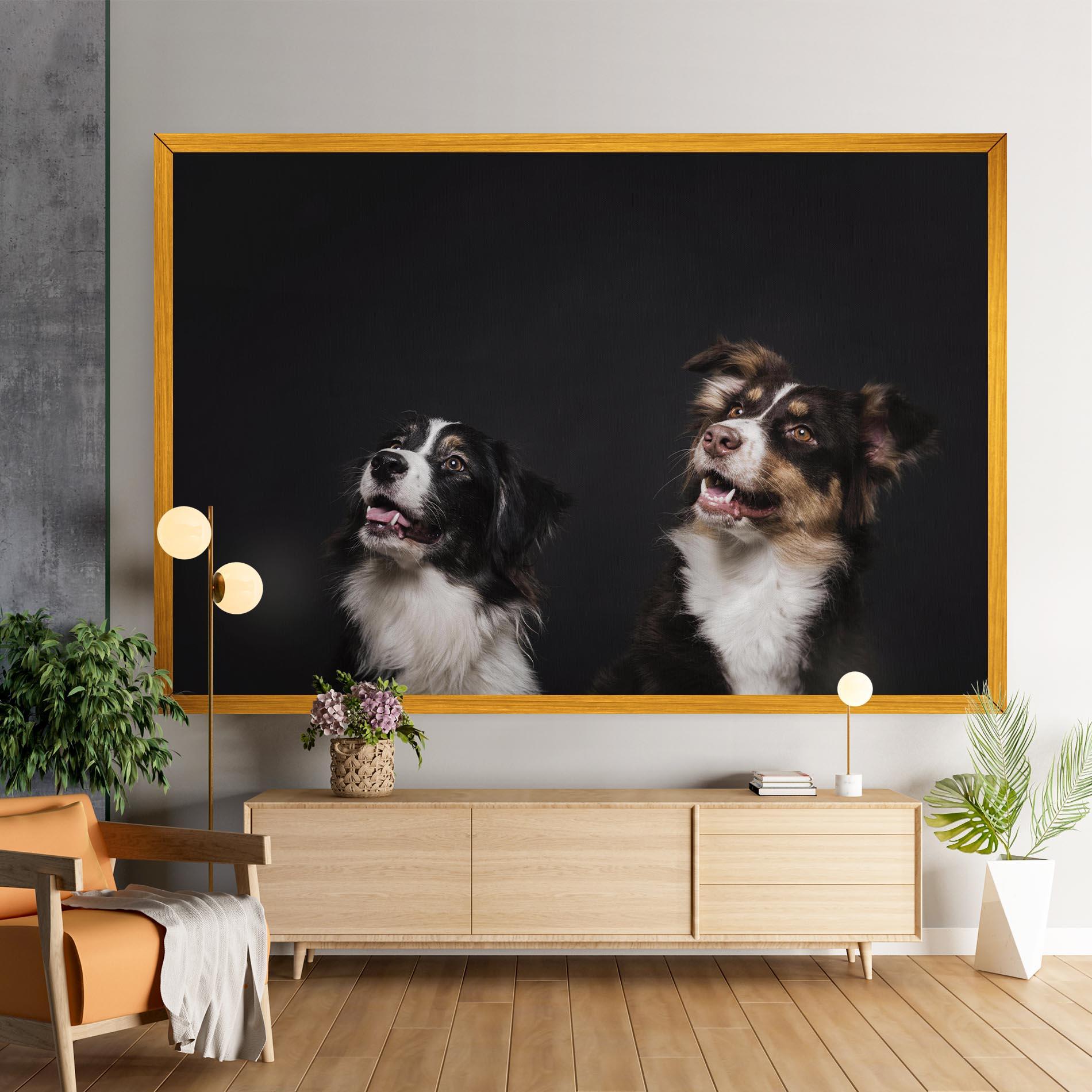 Tablou Canvas Cute Dogs Standing mockup 9