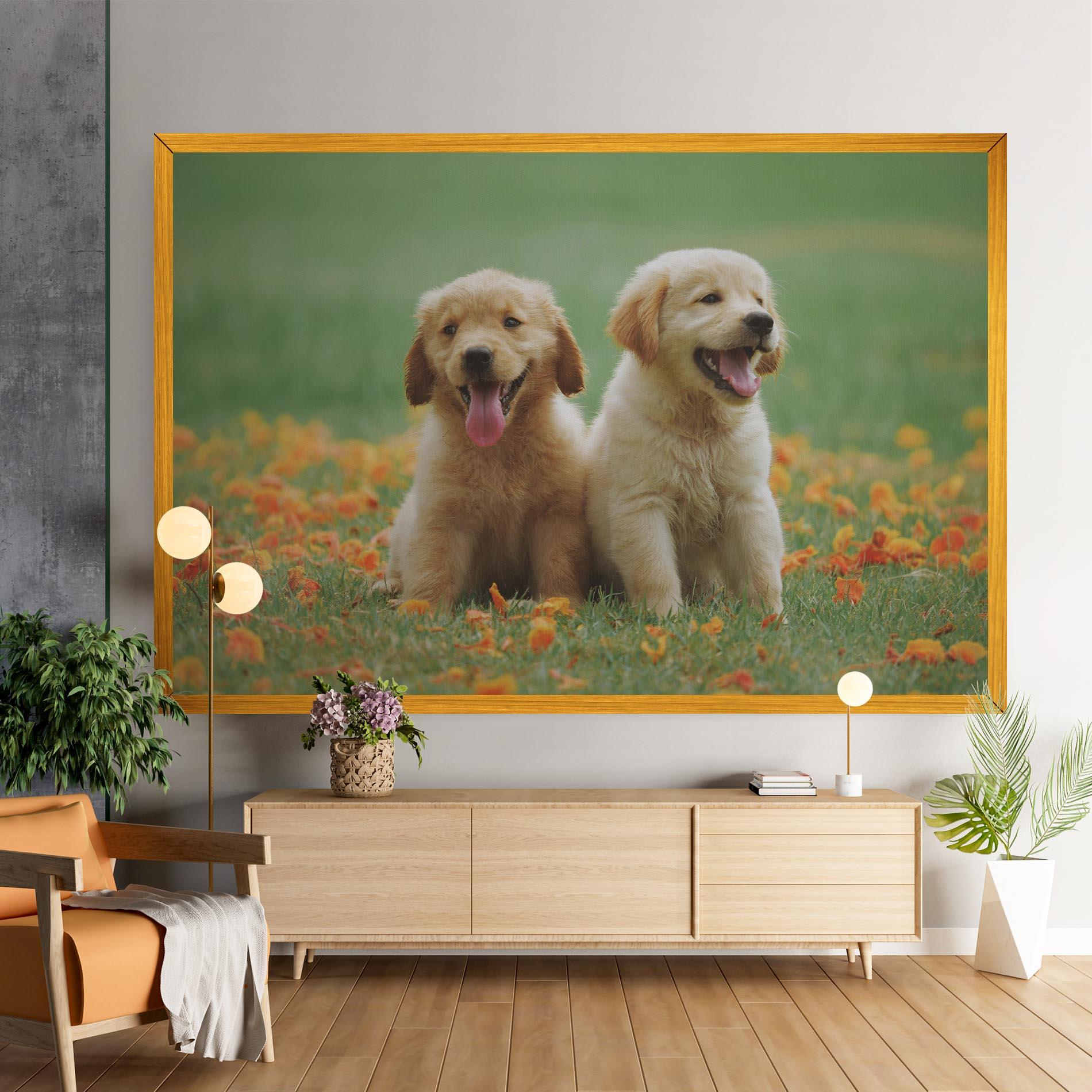 Tablou Canvas Happy Dogs mockup 9